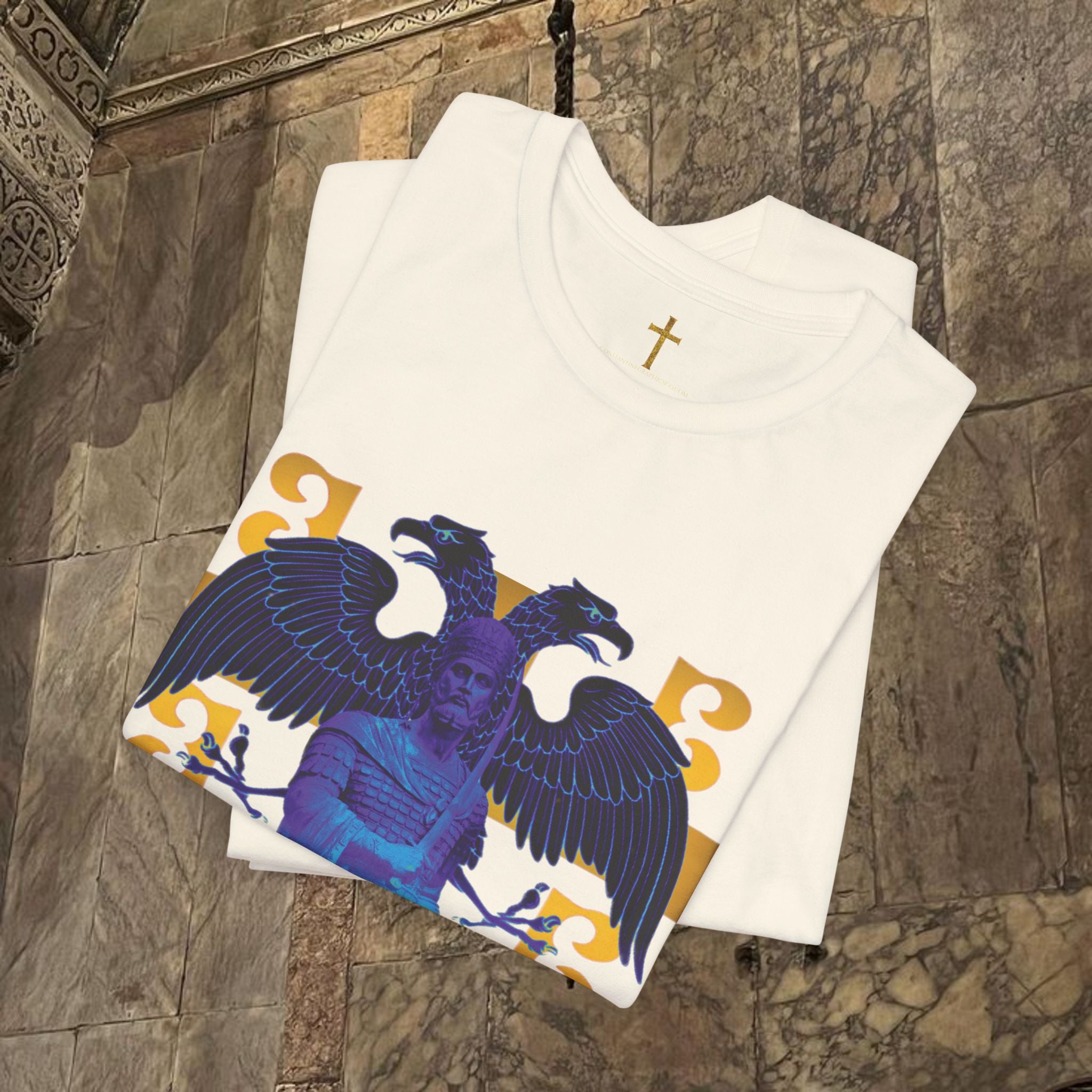 The Last Great Emperor Byzantine Inspired Cotton Graphic T-shirt Front