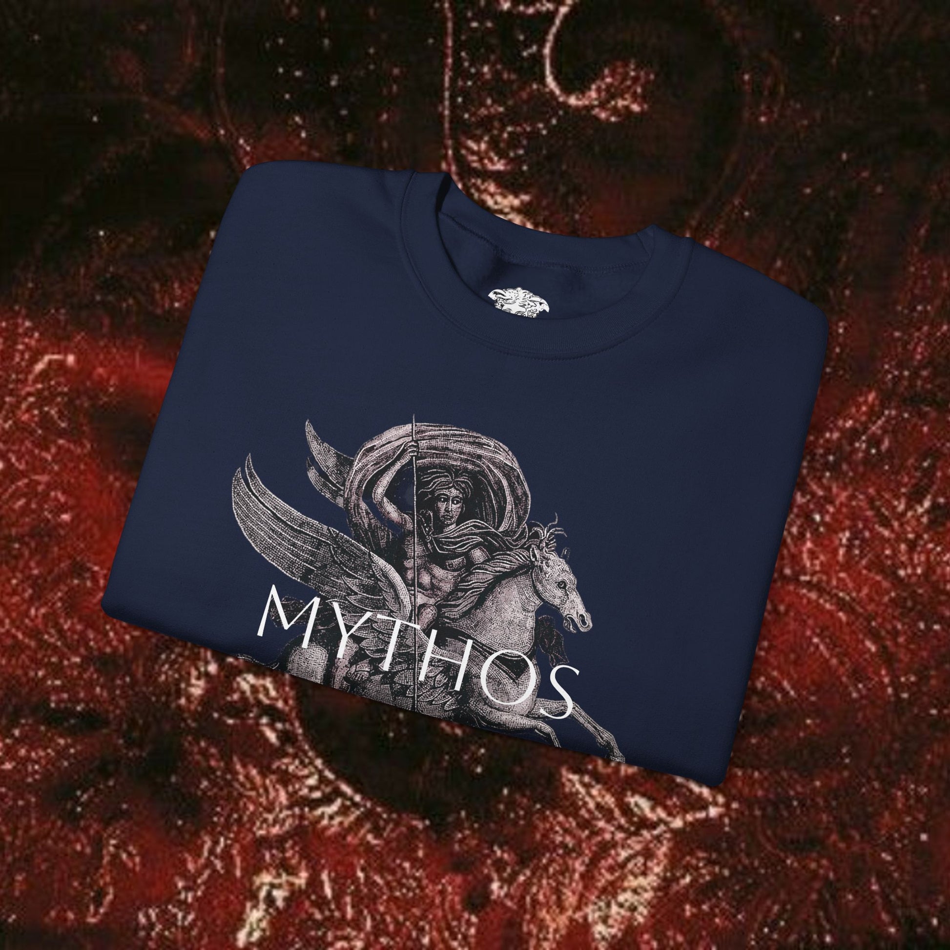 Warrior's Mythos Unisex Heavy Blend Sweatshirt.