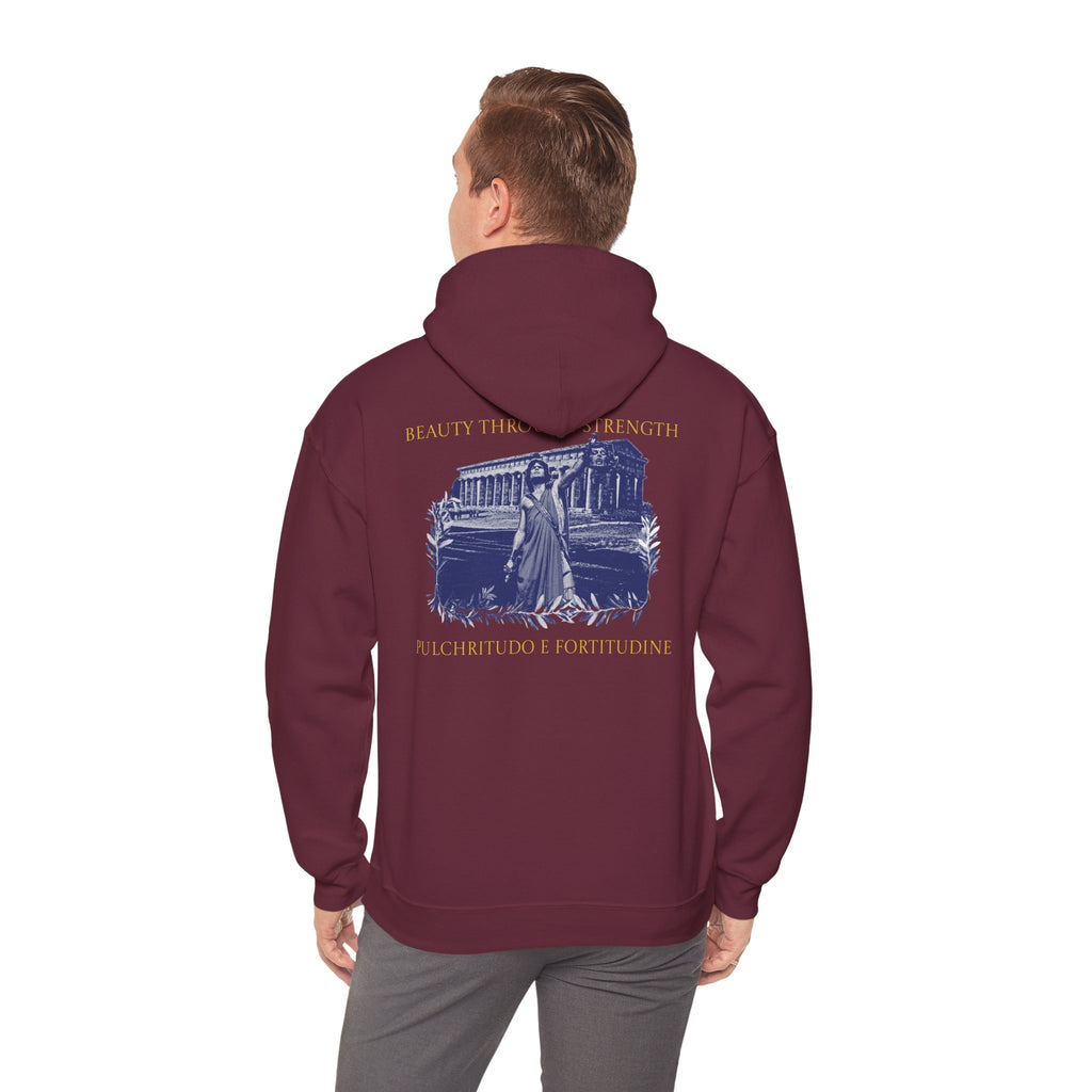 The Hero's Victory Classically-Themed Cotton Graphic Hoodie