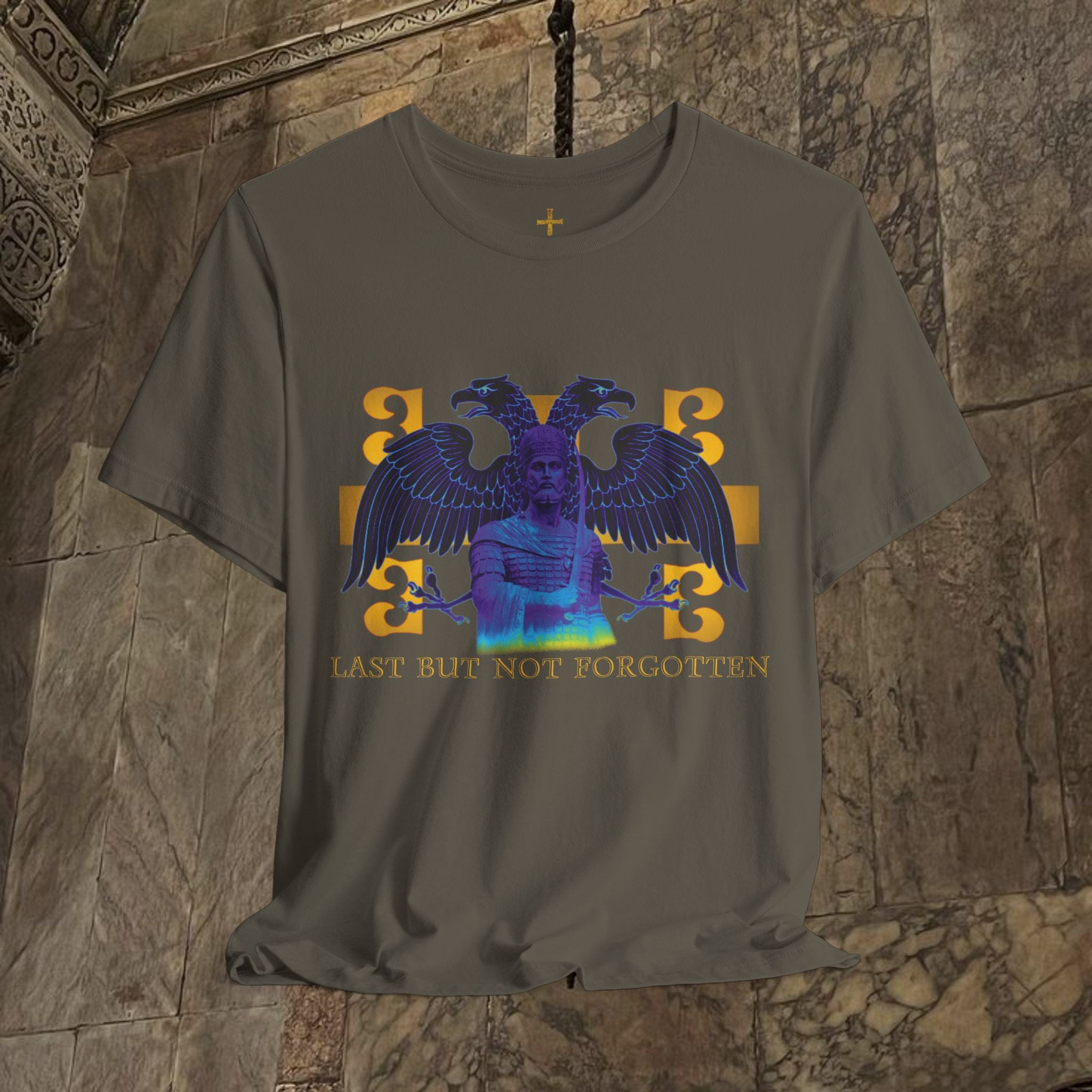 The Last Great Emperor Byzantine Inspired Cotton Graphic T-shirt Front