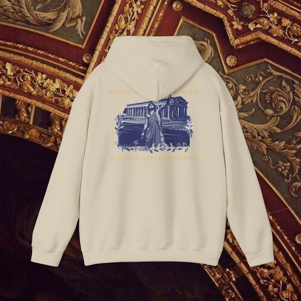 The Hero's Victory Classically-Themed Cotton Graphic Hoodie