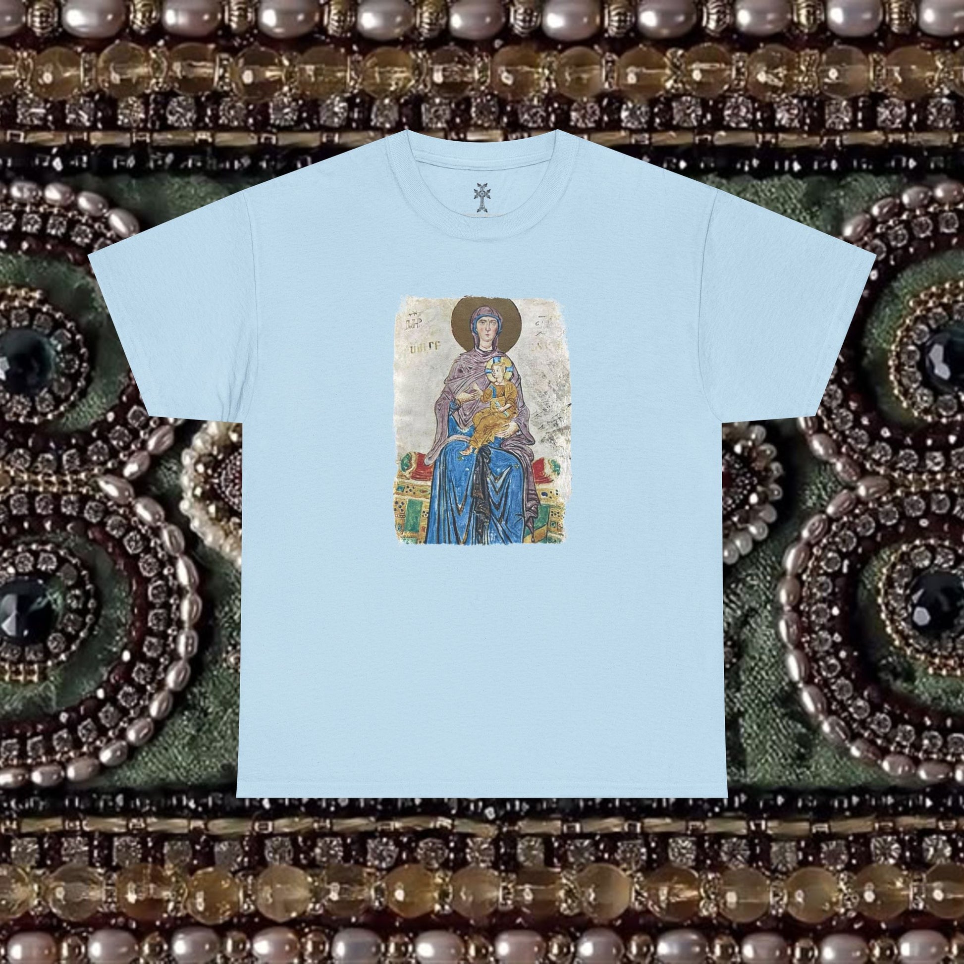 Armenian Manuscript Virgin and Christ Graphic T-Shirt