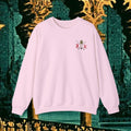 Sons of the Steppe Crewneck Sweatshirt — Mythic Warrior Horseback Graphic Back Version