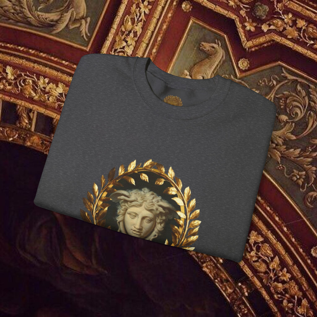 Medusa's Gaze Classical Inspired Mythology Unisex Heavy Blend Crewneck Graphic Sweatshirt