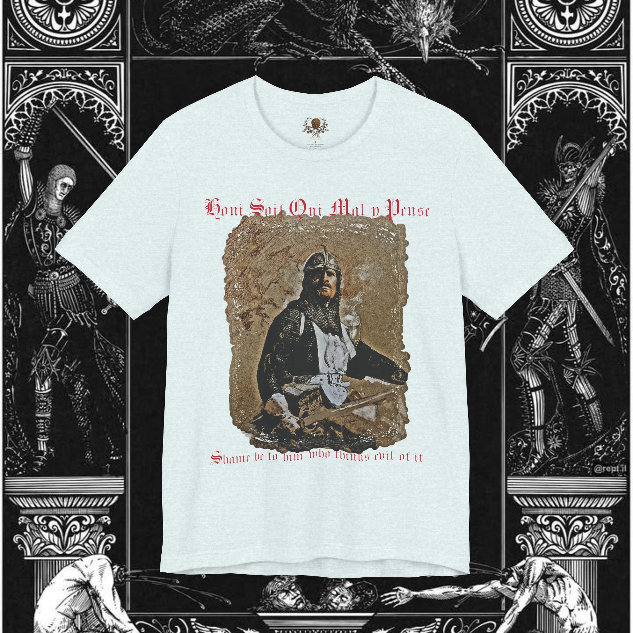 The Knight's Rest Medieval Fantasy Graphic T Shirt