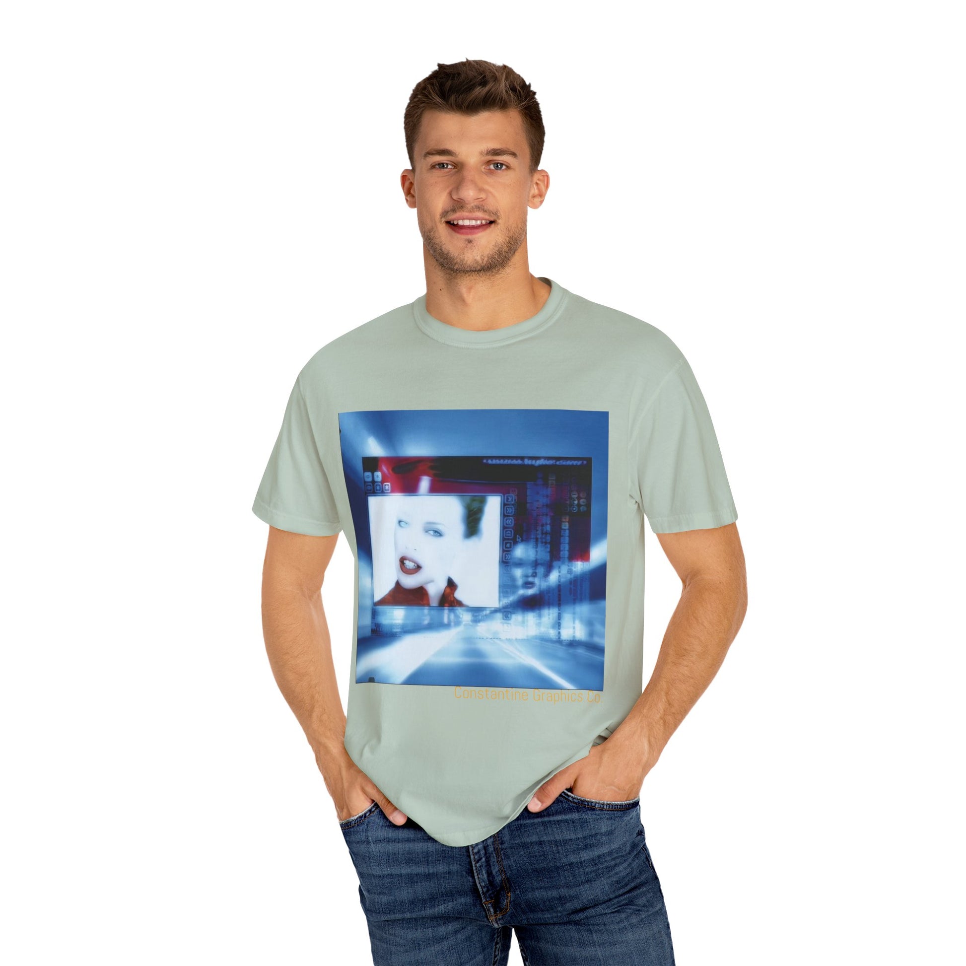 Digital Pop up Cyber Y2k Graphic TShirt