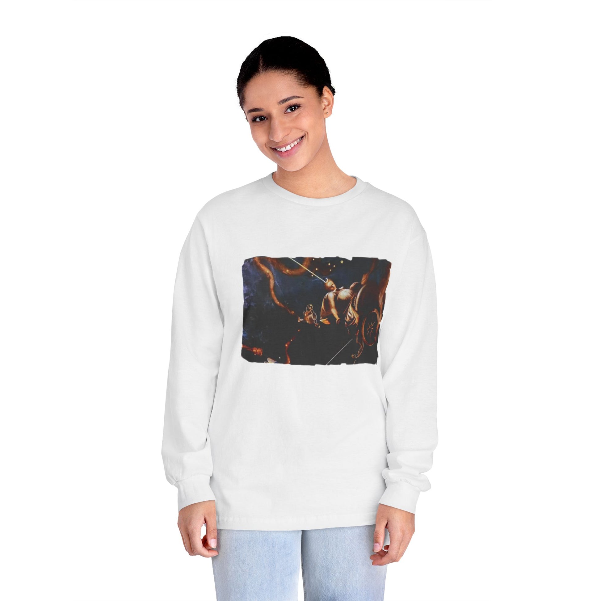 Goddess of the Cosmos Graphic Long Sleeve T-Shirt