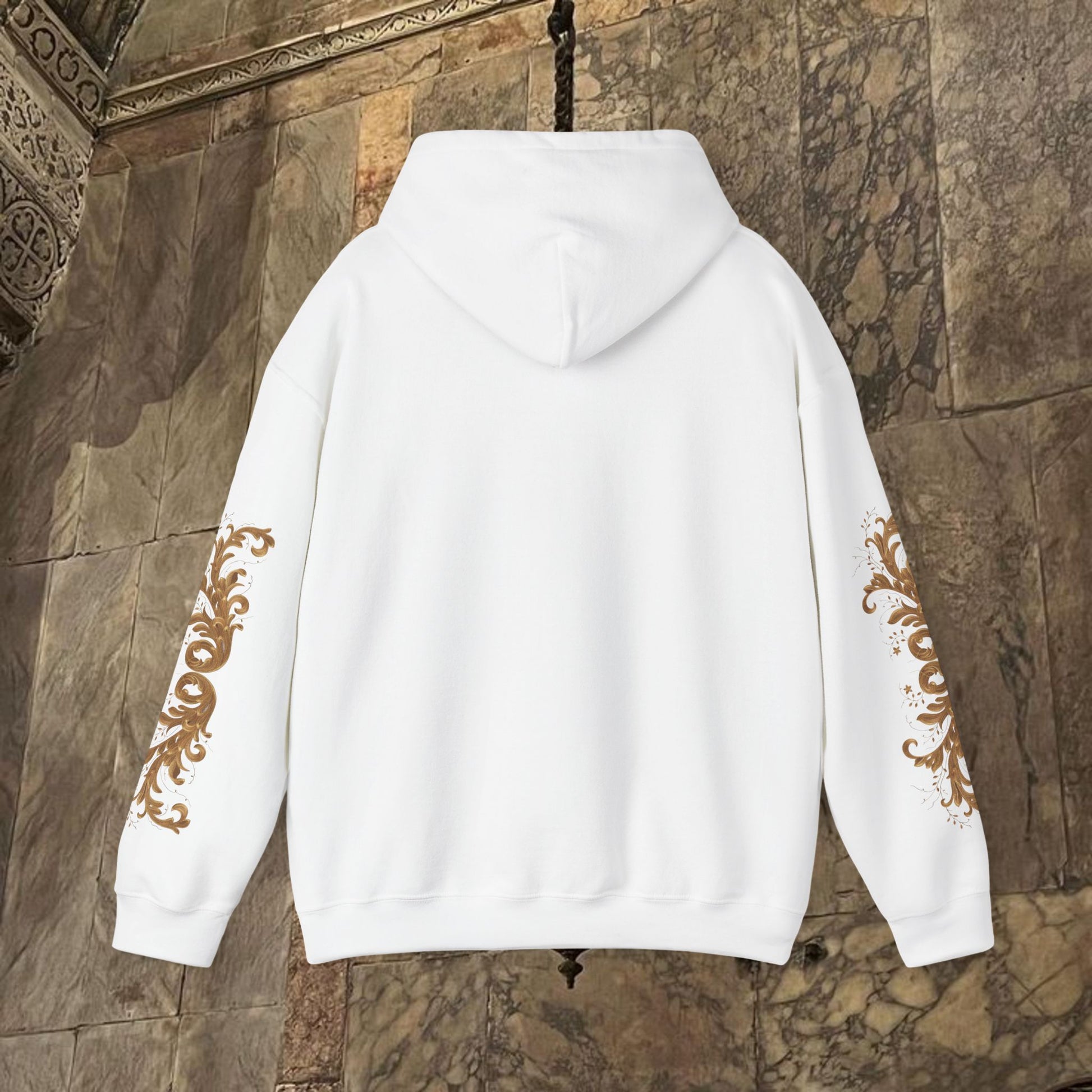 Byzantine Manuscript Art Hoodie - Orthodox Icon Design