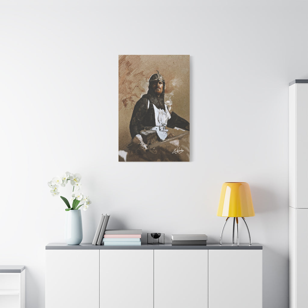 The Knight's Rest Medieval Fantasy Canvas