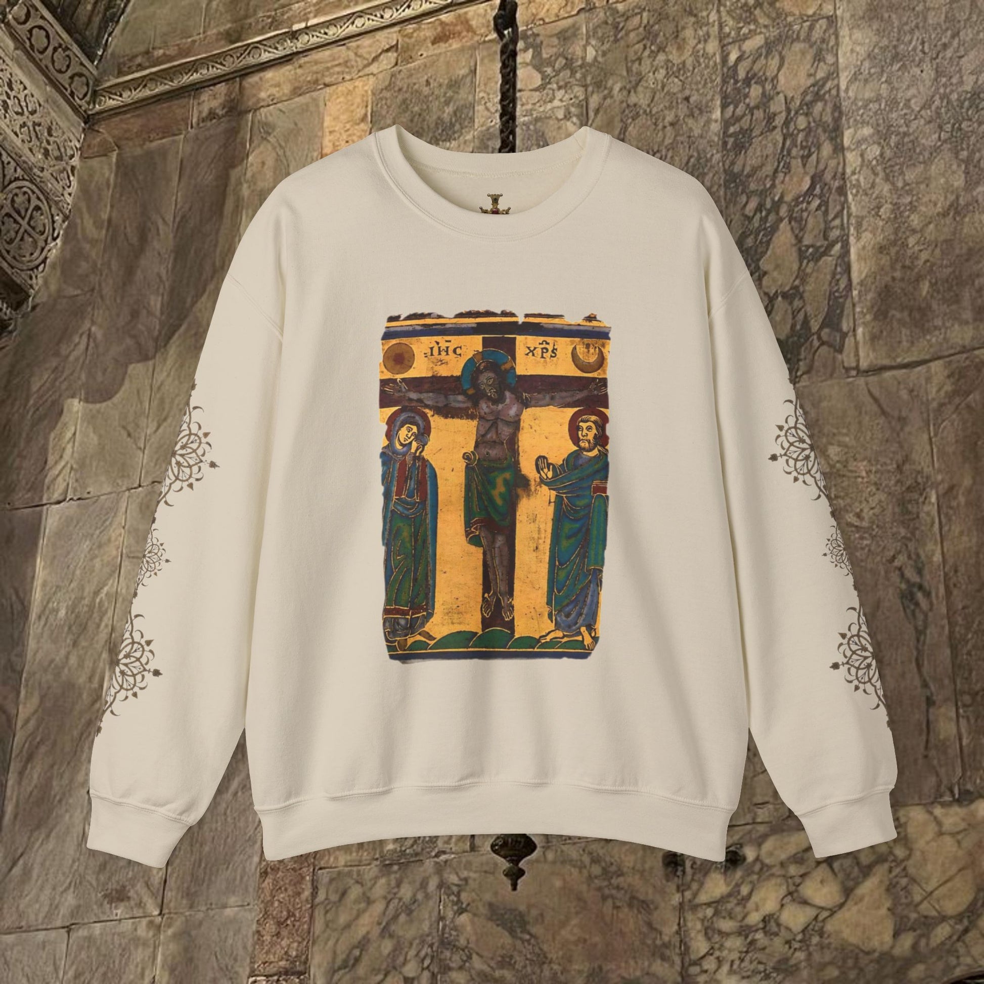 Byzantine art Sweatshirt iconographic desgin