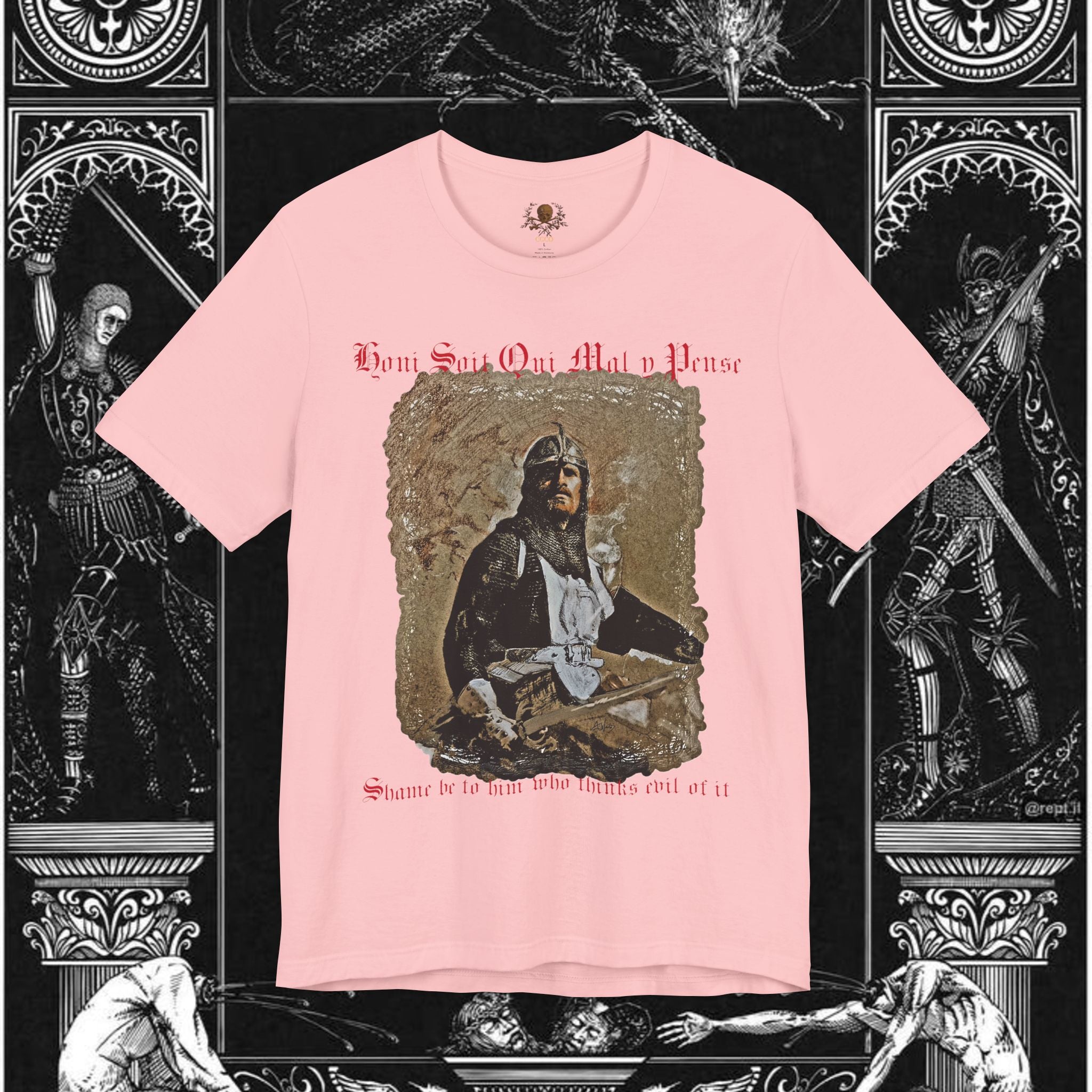 The Knight's Rest Medieval Fantasy Graphic T Shirt