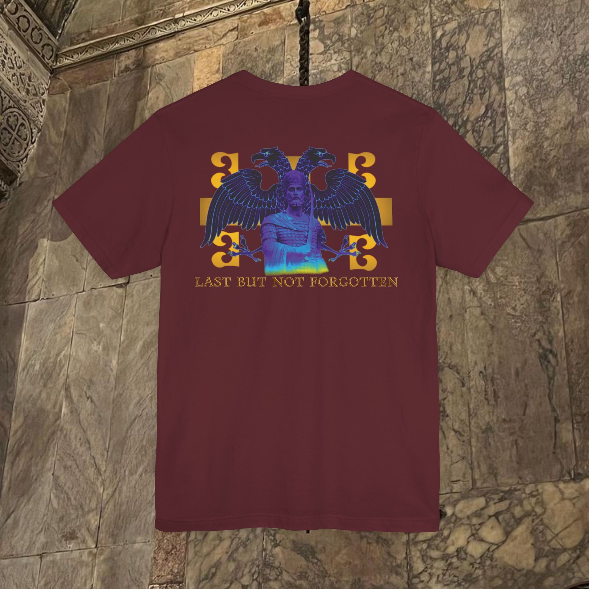 The Last Great Emperor Byzantine Inspired Cotton Graphic T-shirt Back Version