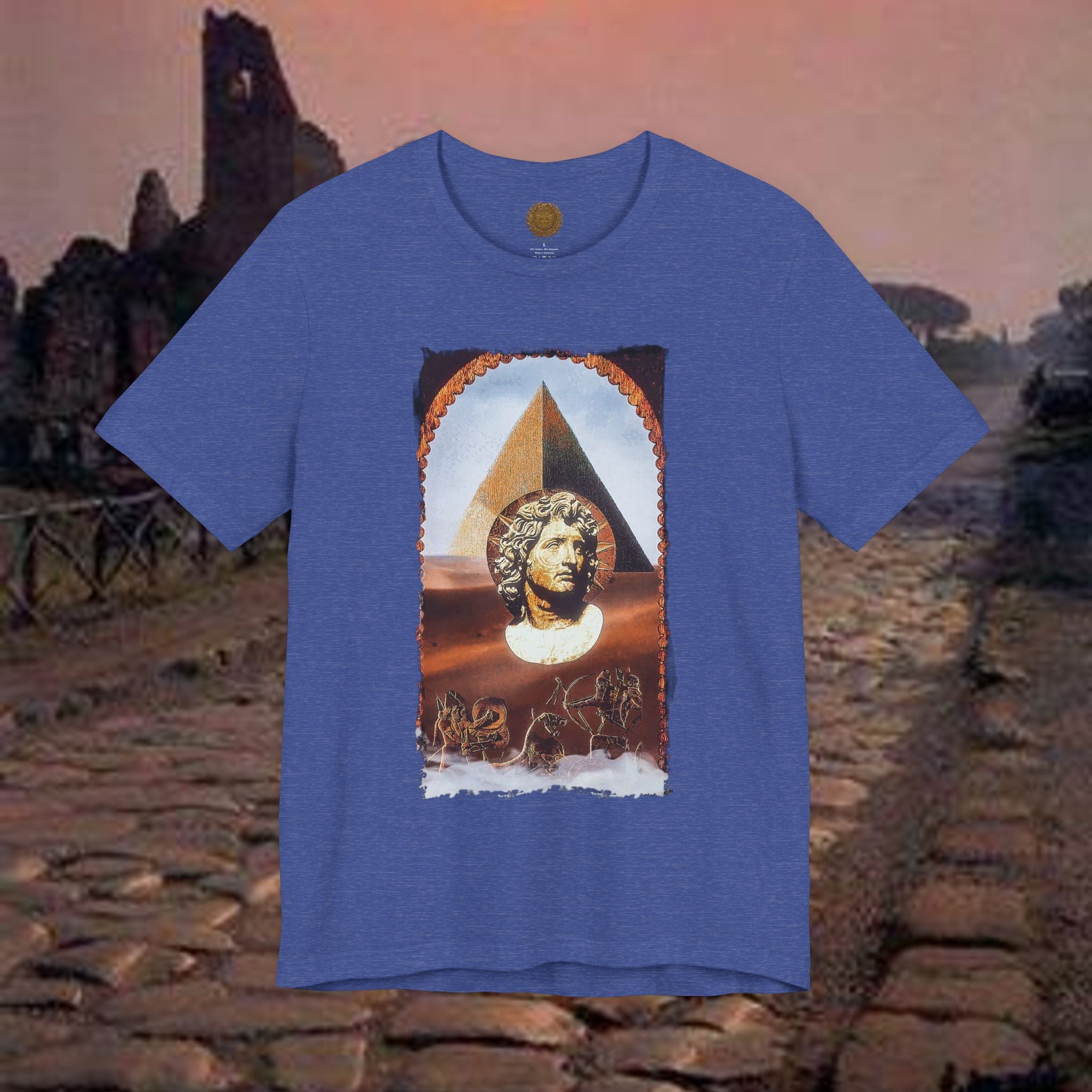 Alexander the Great In Egypt Pyramid Graphic T Shirt
