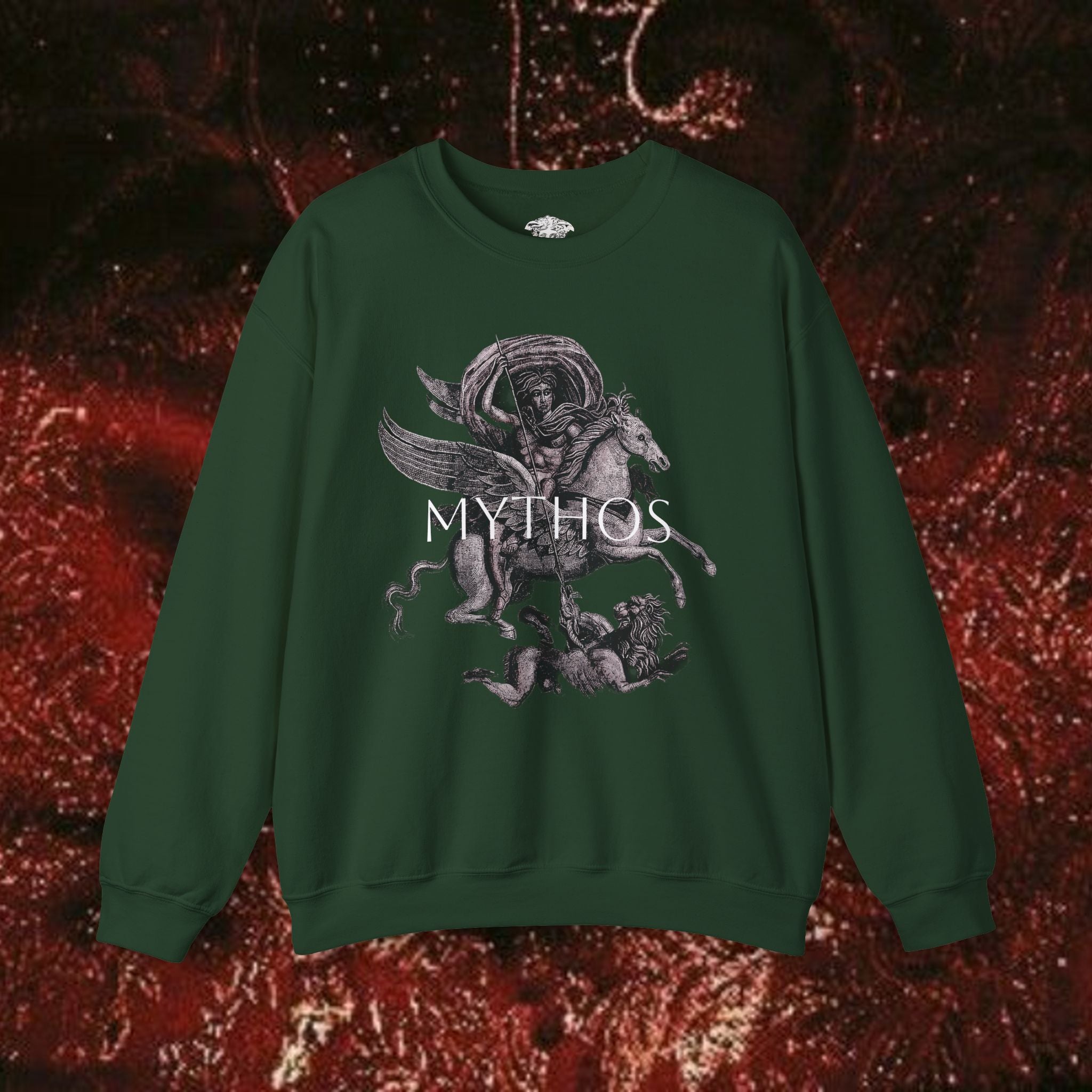 Warrior's Mythos Unisex Heavy Blend Sweatshirt.