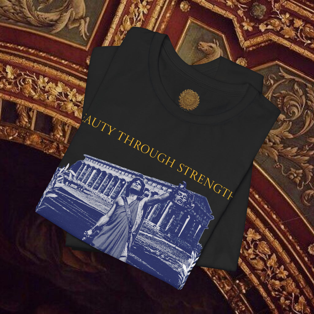 The Hero's Victory Classically-Themed Cotton Graphic T Shirt