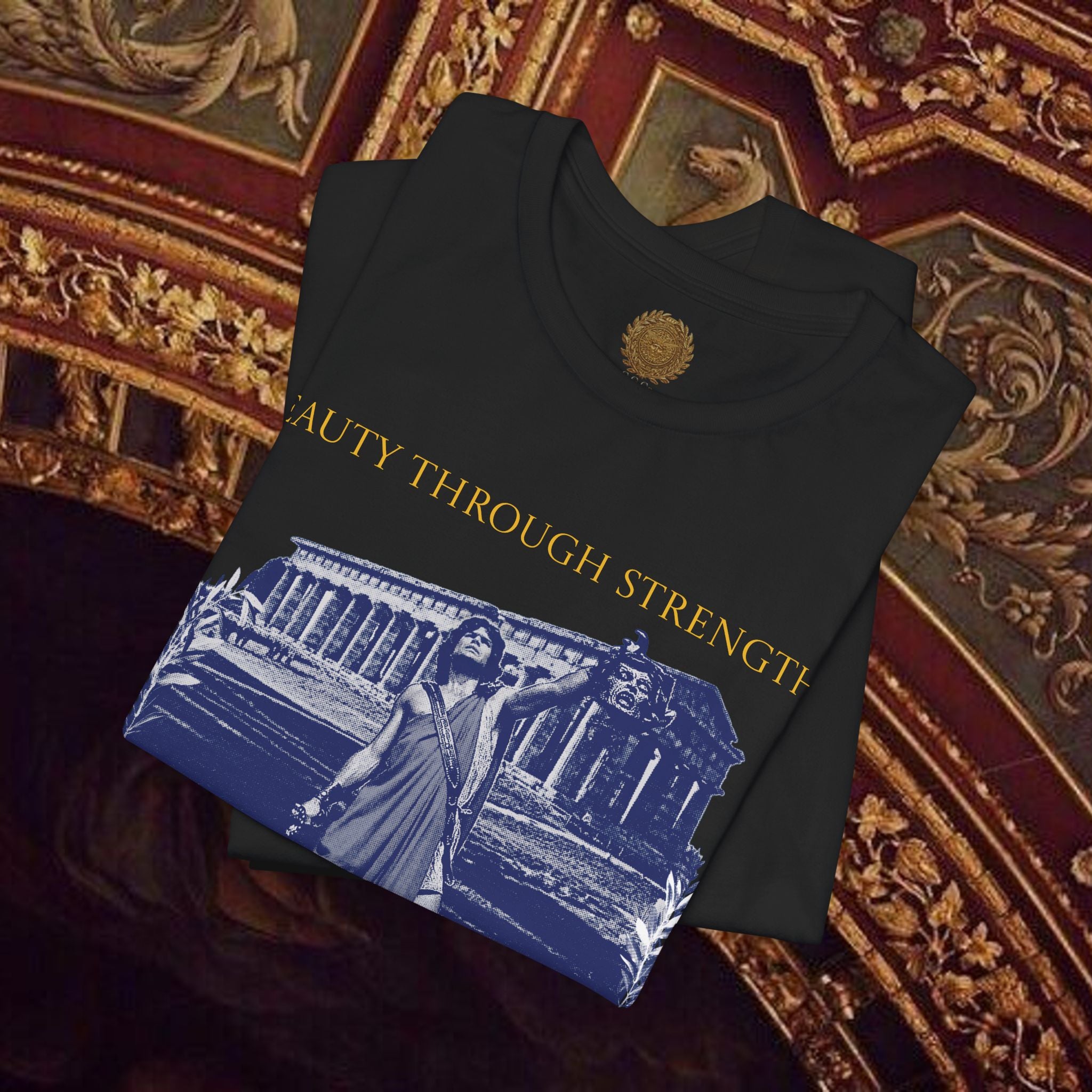 The Hero's Victory Classically-Themed Cotton Graphic T Shirt