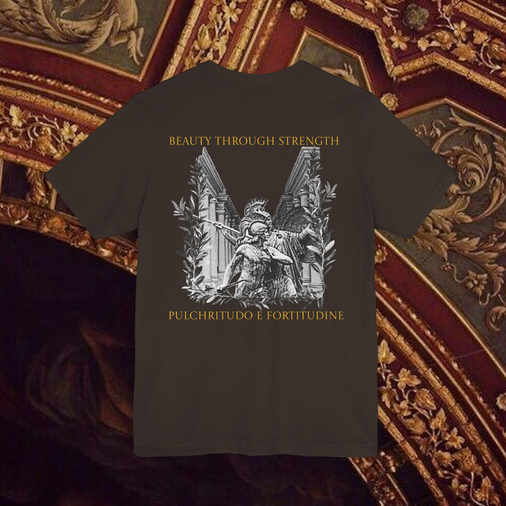 The Goddess's Protection Classically-Inspired Cotton Graphic T Shirt Back Version