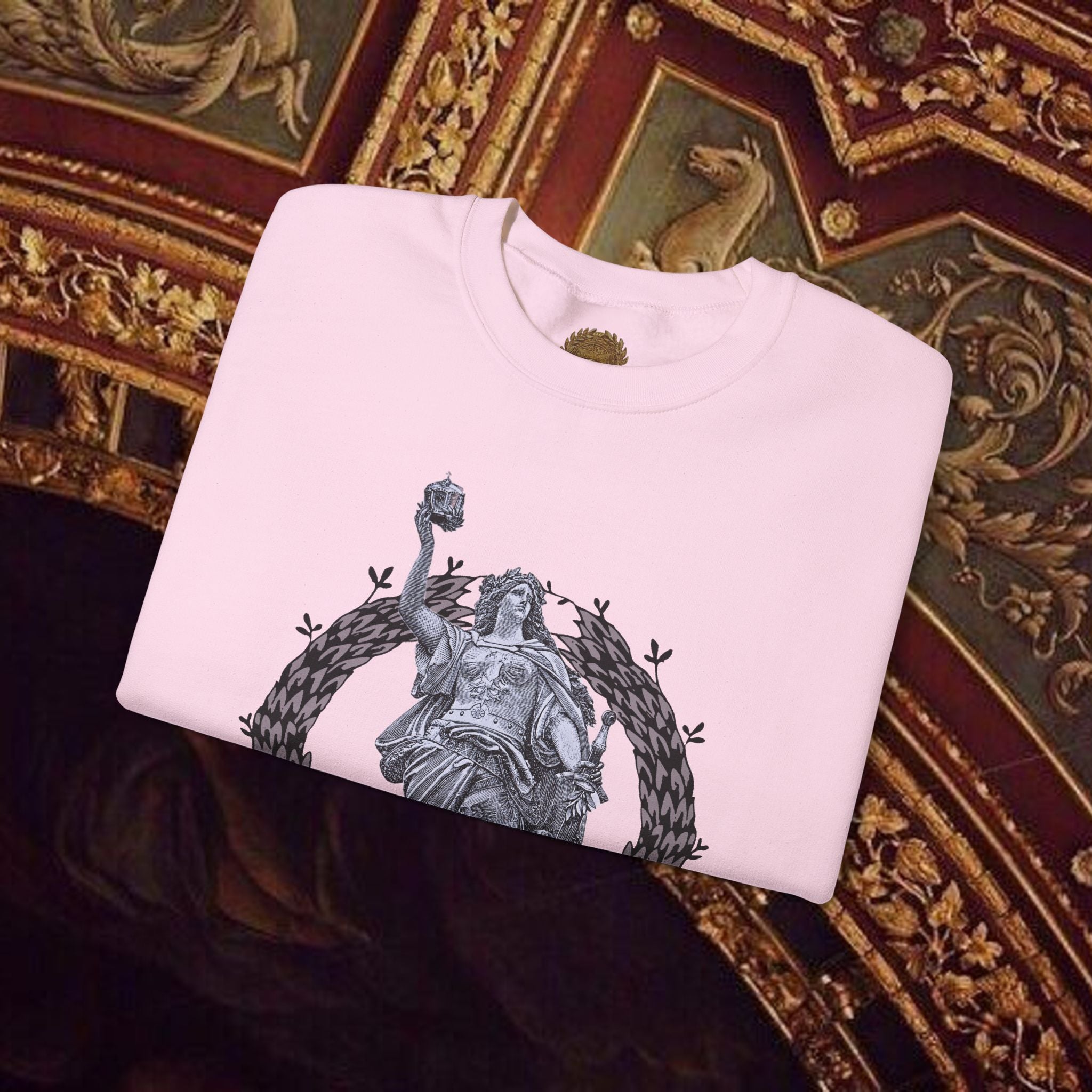 Goddess Victory Neo-Classical Crewneck Sweatshirt piece