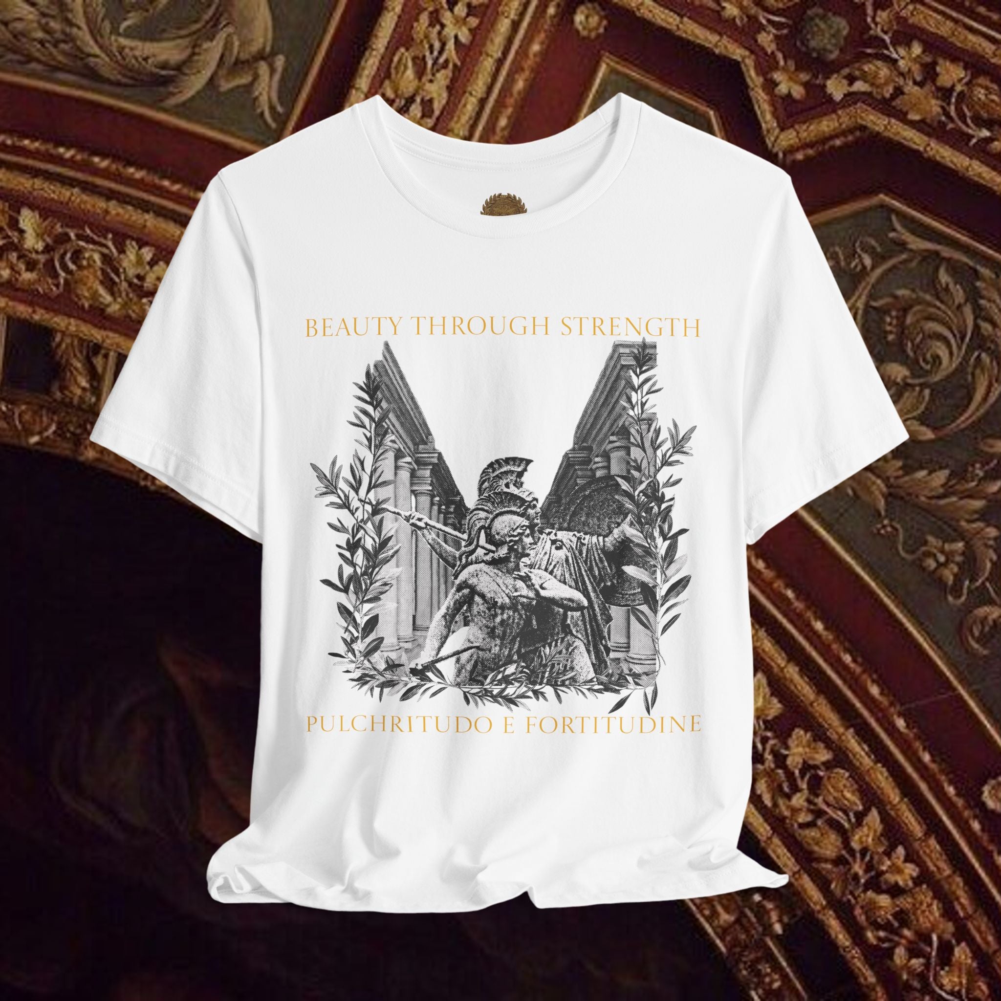 The Goddess's Protection Classically-Inspired Cotton Graphic T Shirt