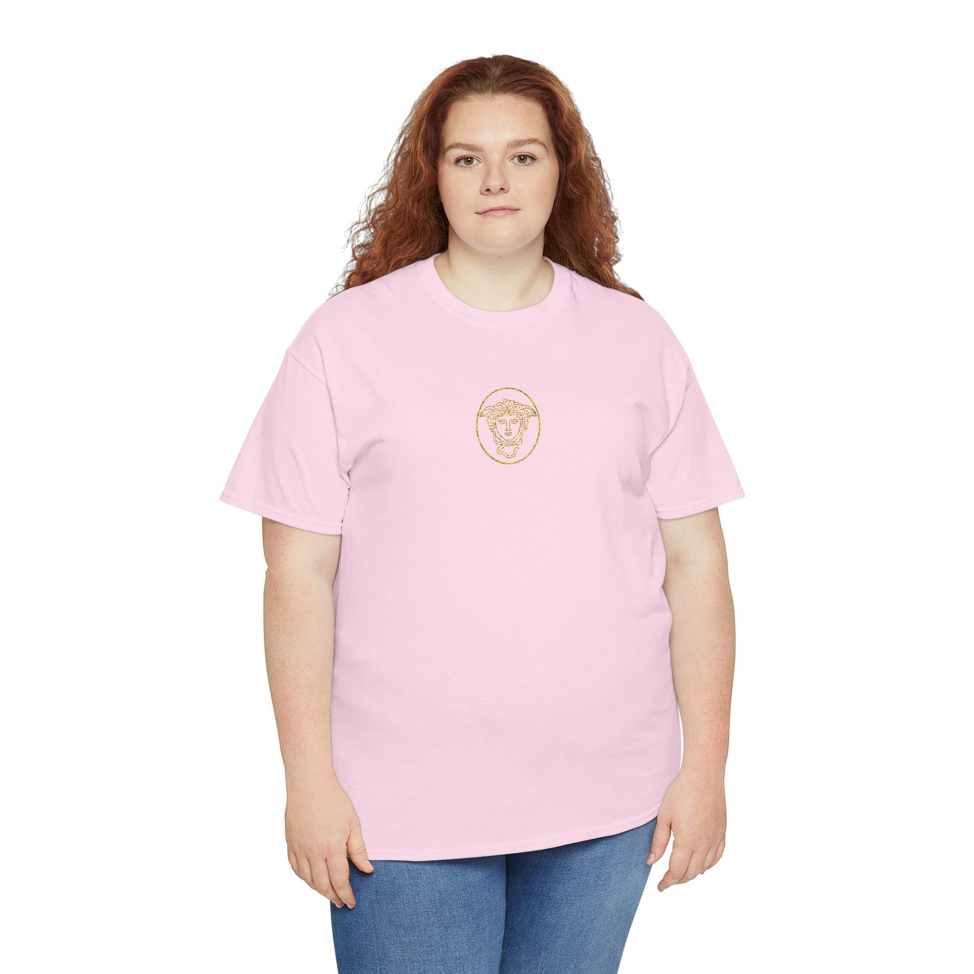 Medusa's Head Unisex Heavy Cotton Tee, Colorful Graphic Tee