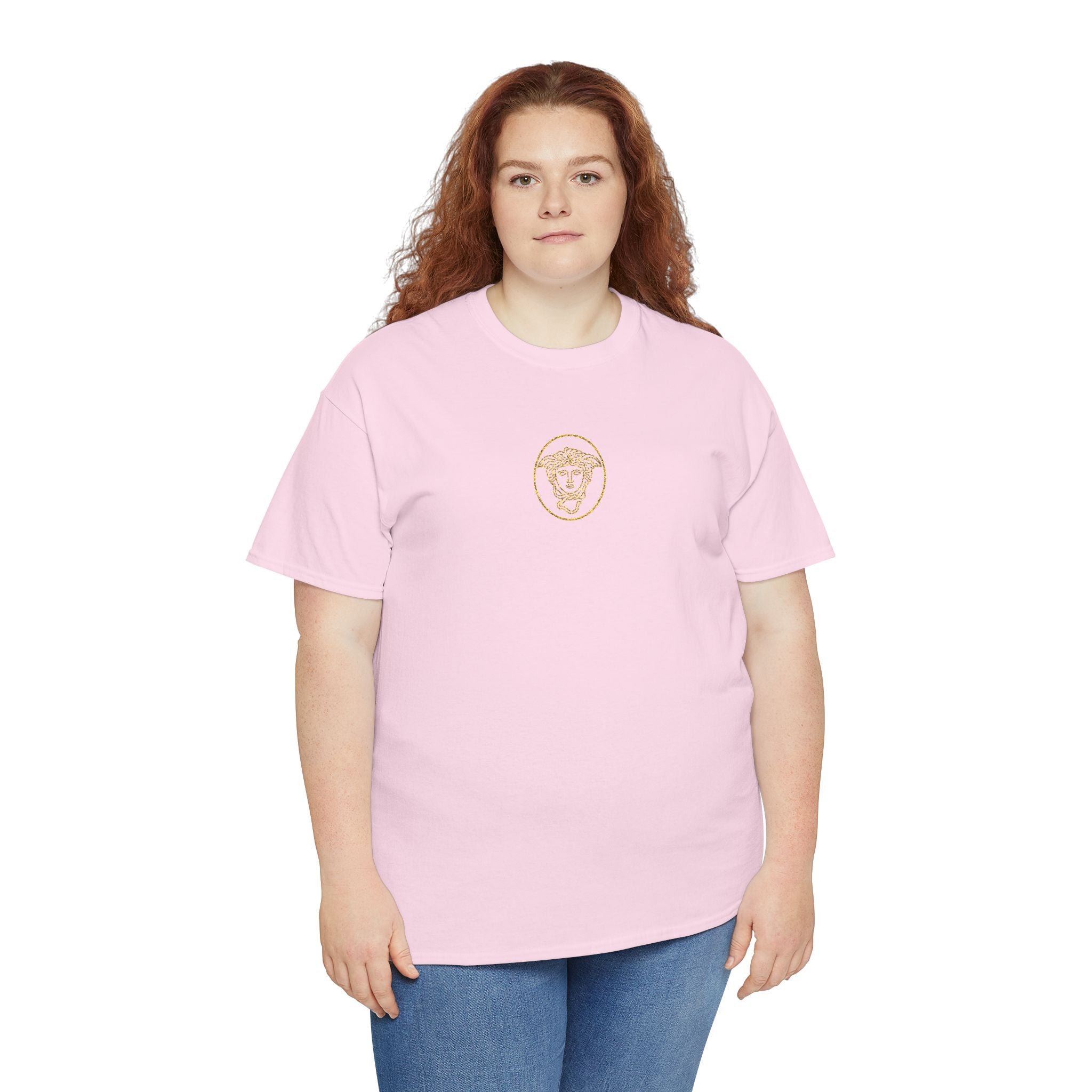 Medusa's Head Unisex Heavy Cotton Tee, Colorful Graphic Tee