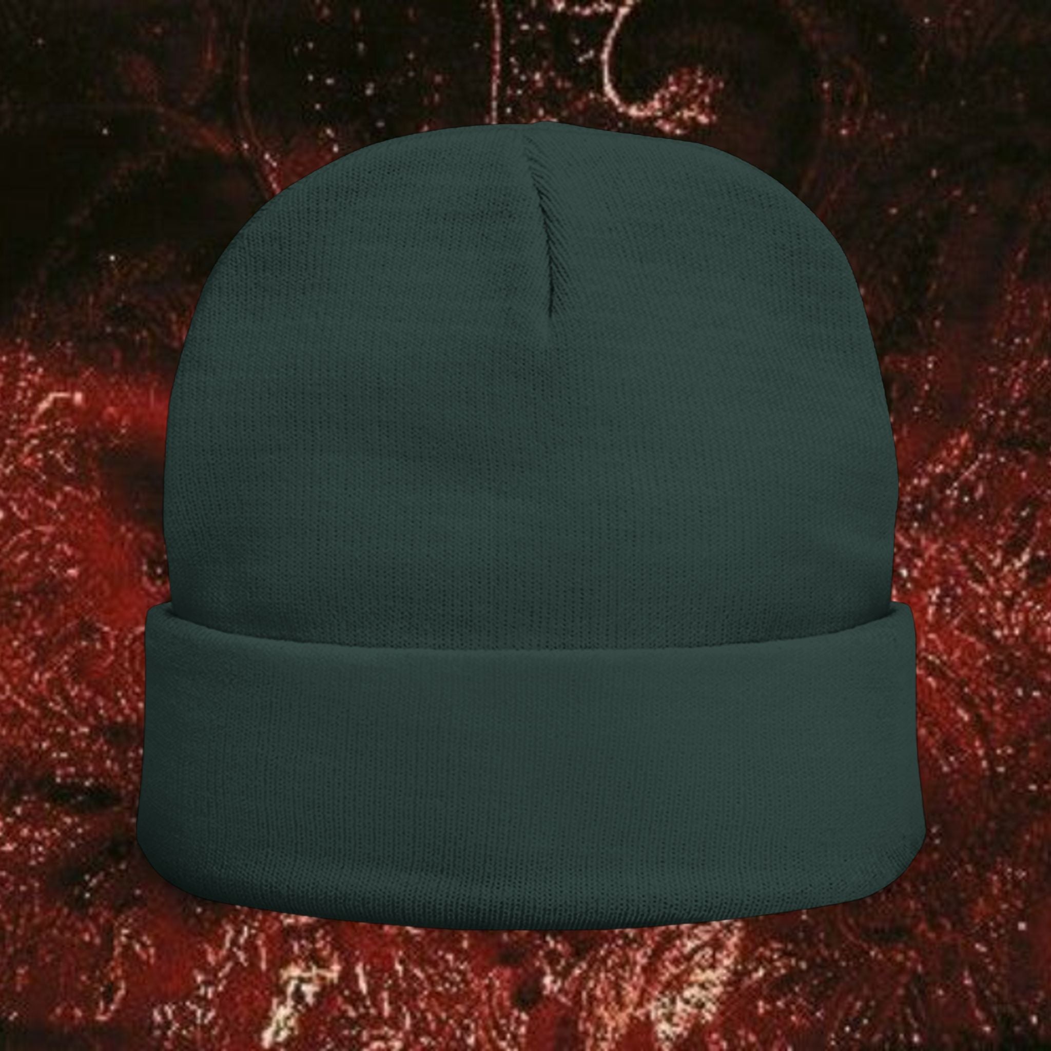 Medusa Wrath Embroidered Knit Beanie - Greek Mythology Winter Hat