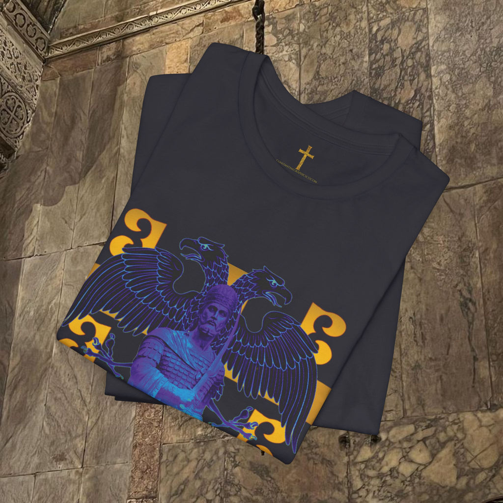 The Last Great Emperor Byzantine Inspired Cotton Graphic T-shirt Front