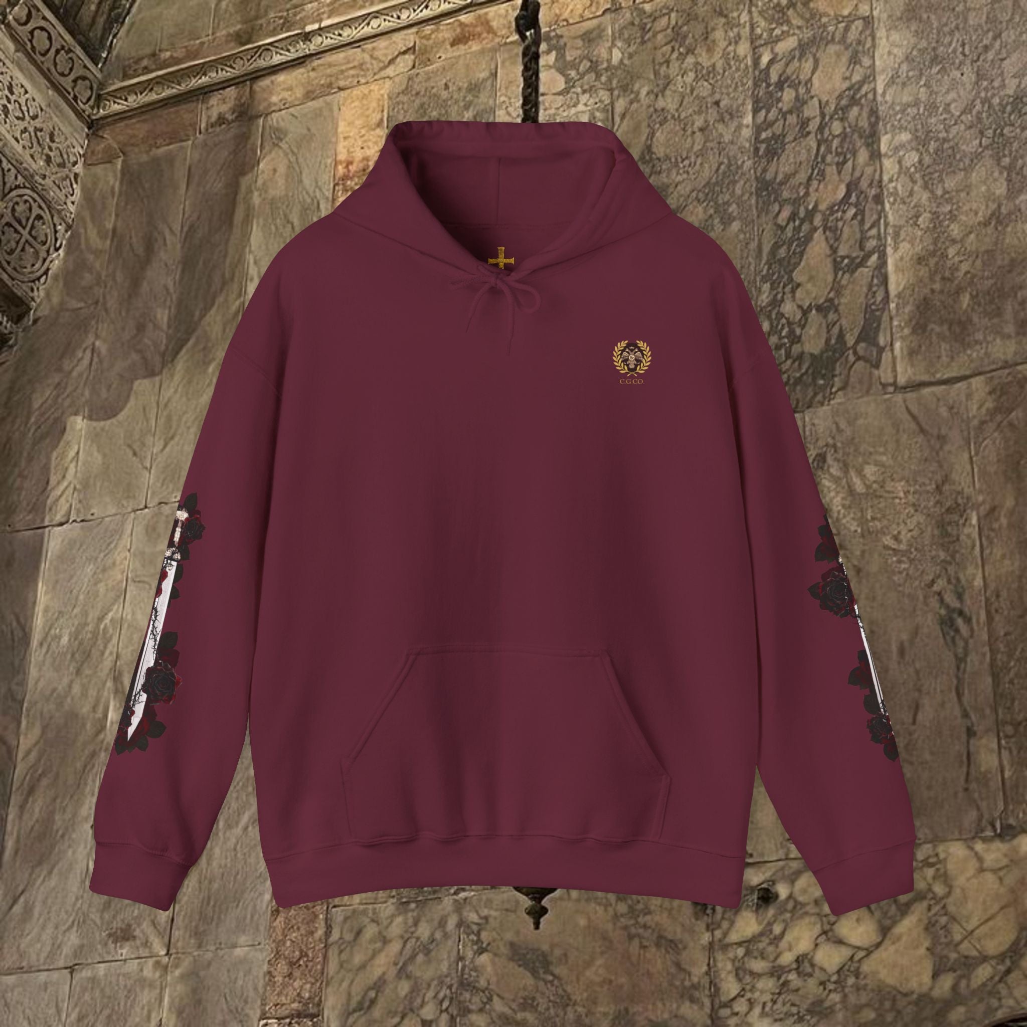 The Last Great Emperor Byzantine Inspired Graphic Hoodie Back Version