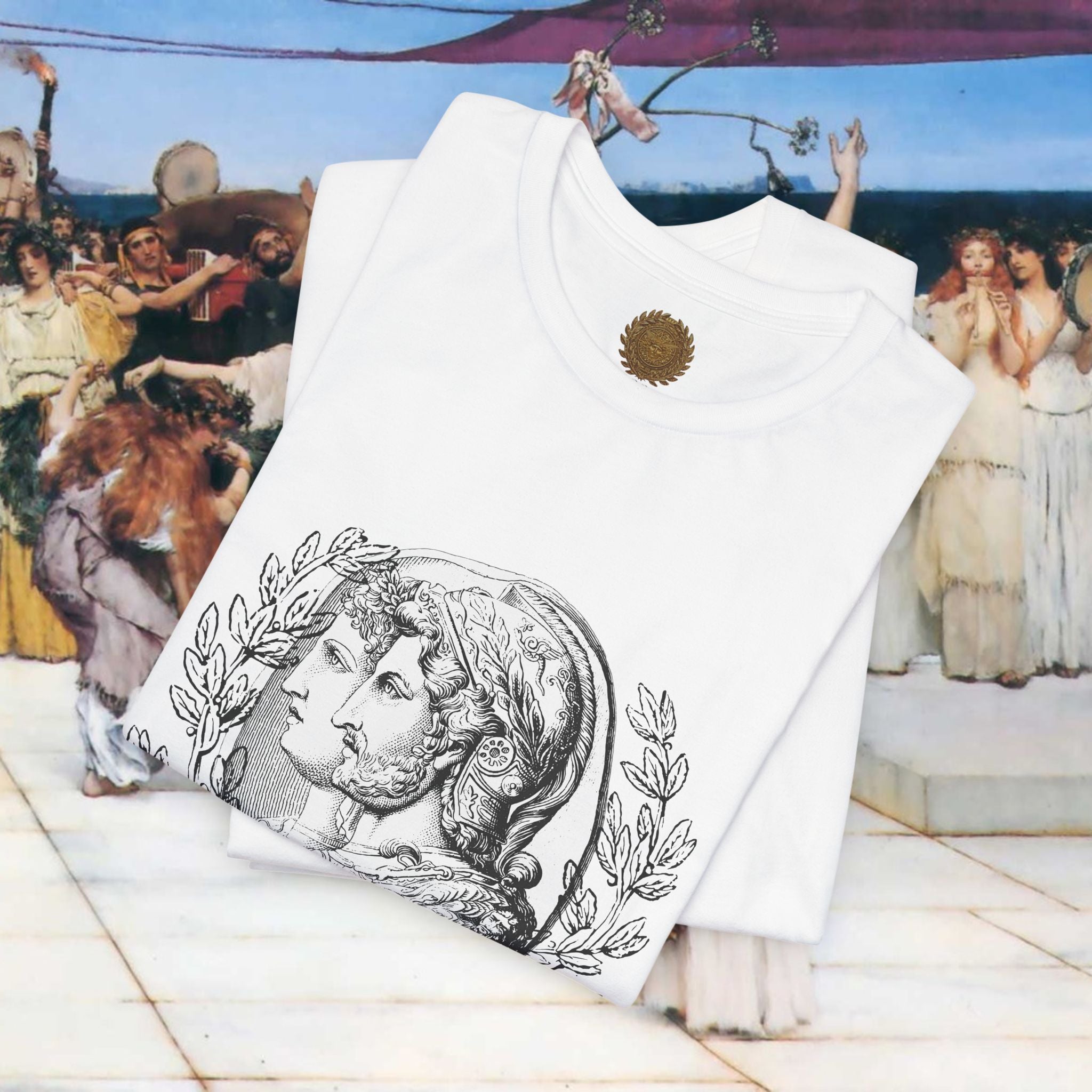 Roman Warrior's Spirit Plumed Helmet Cameo T-Shirt