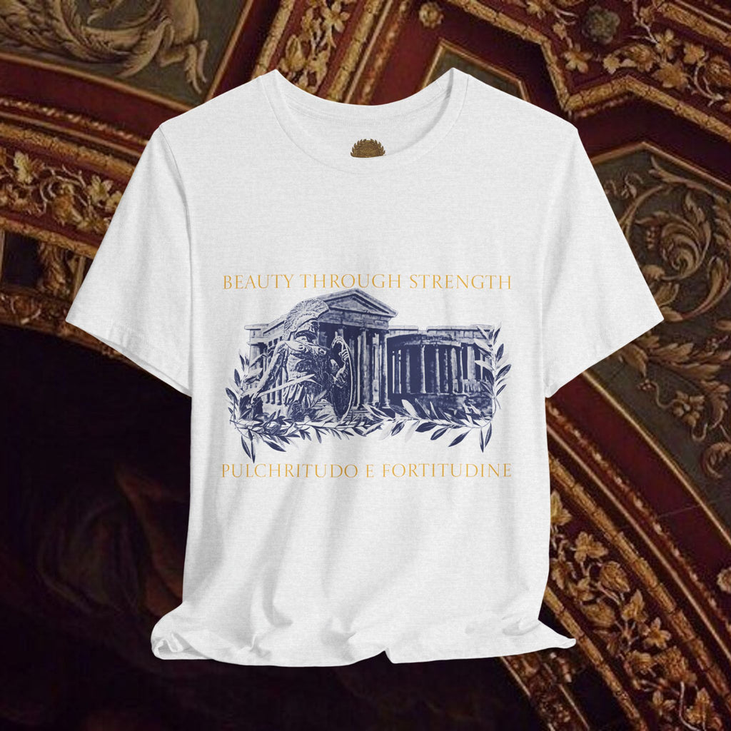 Guardian of the Temple Classically- Inspired Cotton Graphic T Shirt