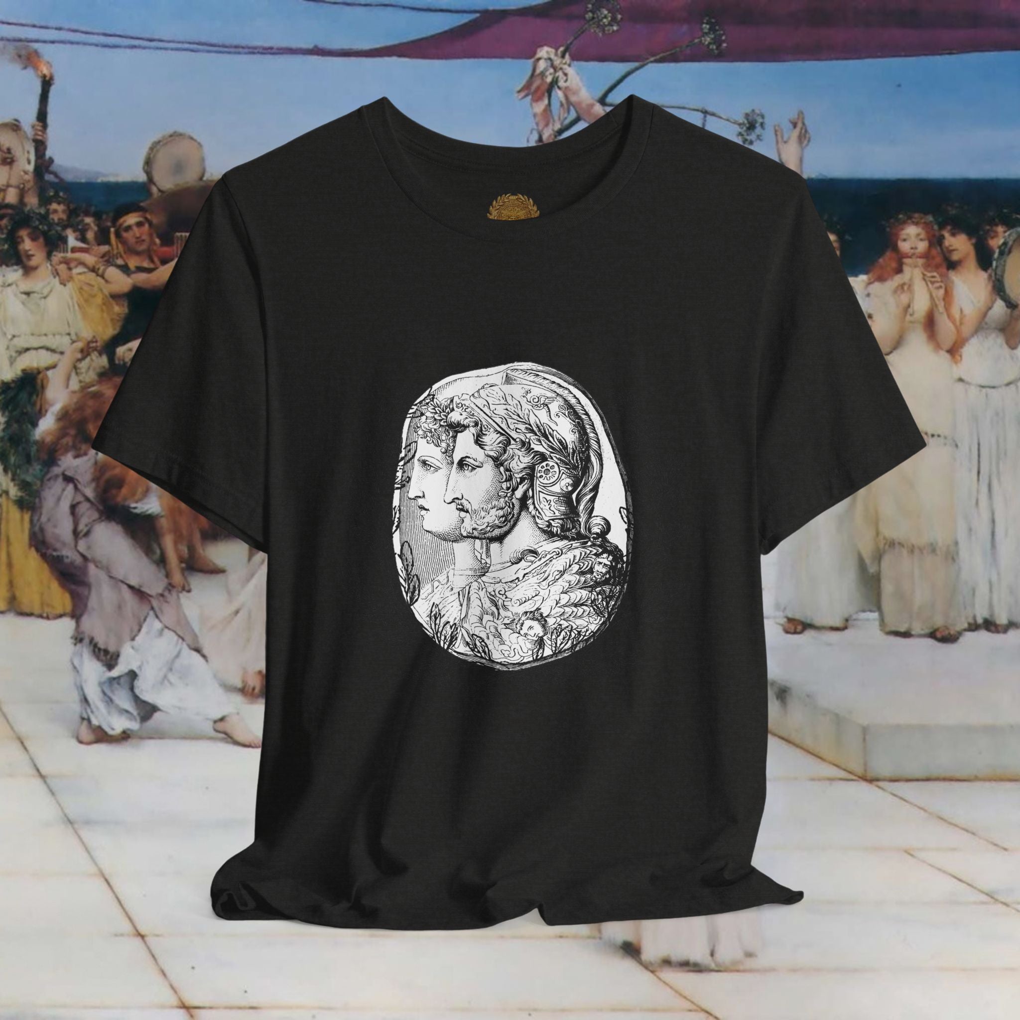 Roman Warrior's Spirit Plumed Helmet Cameo T-Shirt