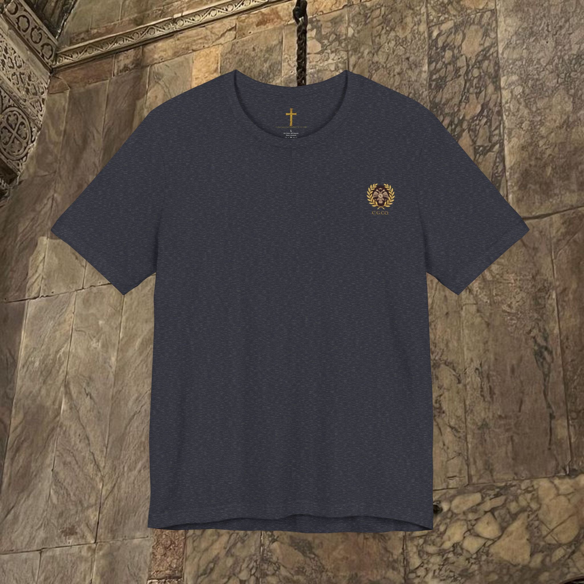 The Last Great Emperor Byzantine Inspired Cotton Graphic T-shirt Back Version