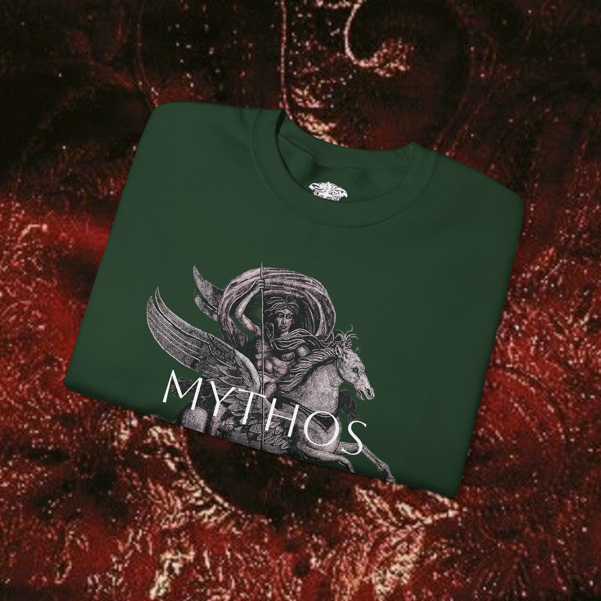 Warrior's Mythos Unisex Heavy Blend Sweatshirt.