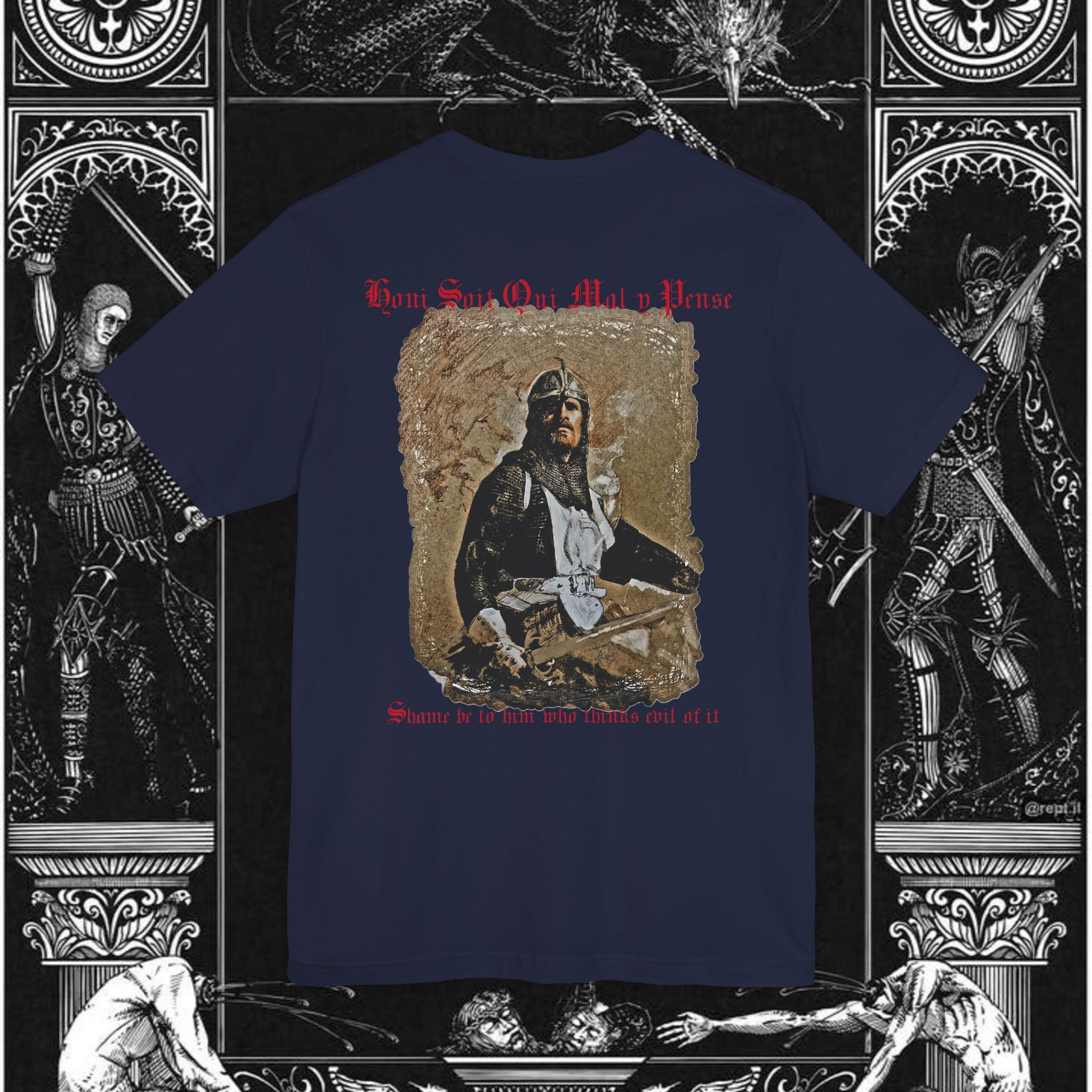 The Knight's Rest Medieval Fantasy Graphic T-Shirt