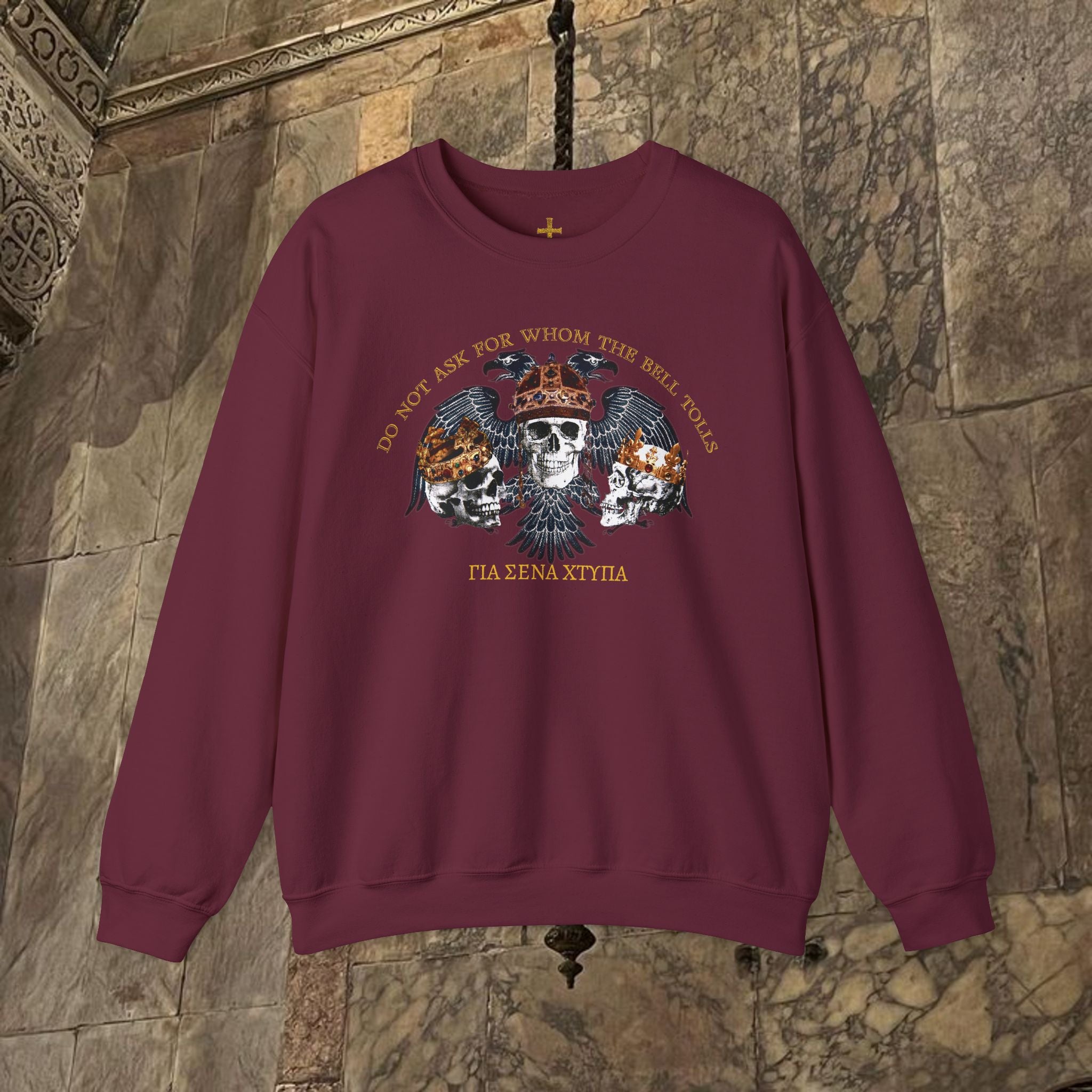 The Kings Fate Byzantine Inspired Graphic Crewneck Sweatshirt