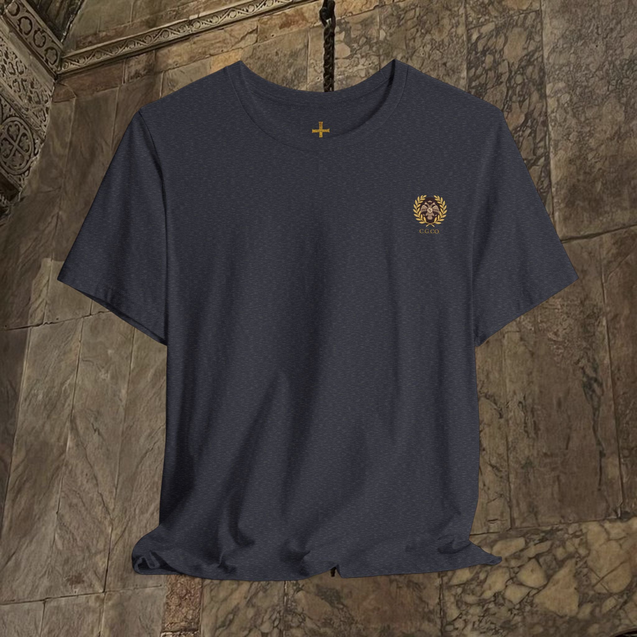 The Last Great Emperor Byzantine Inspired Cotton Graphic T-shirt Back Version
