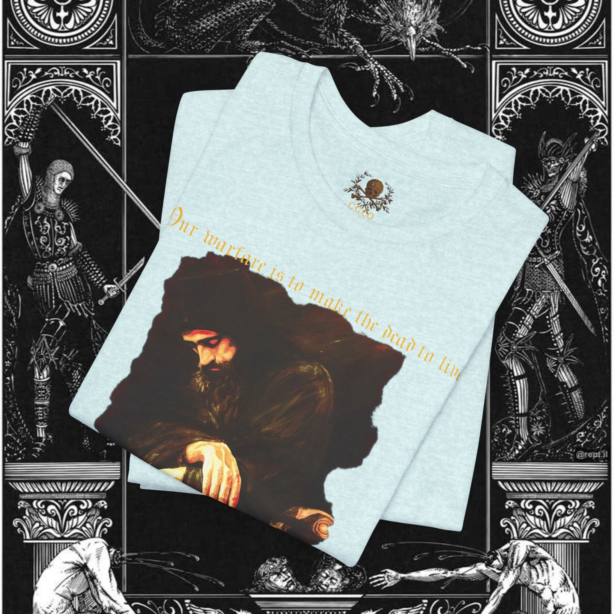 Man's Memento Medieval Fantasy Graphic T Shirt