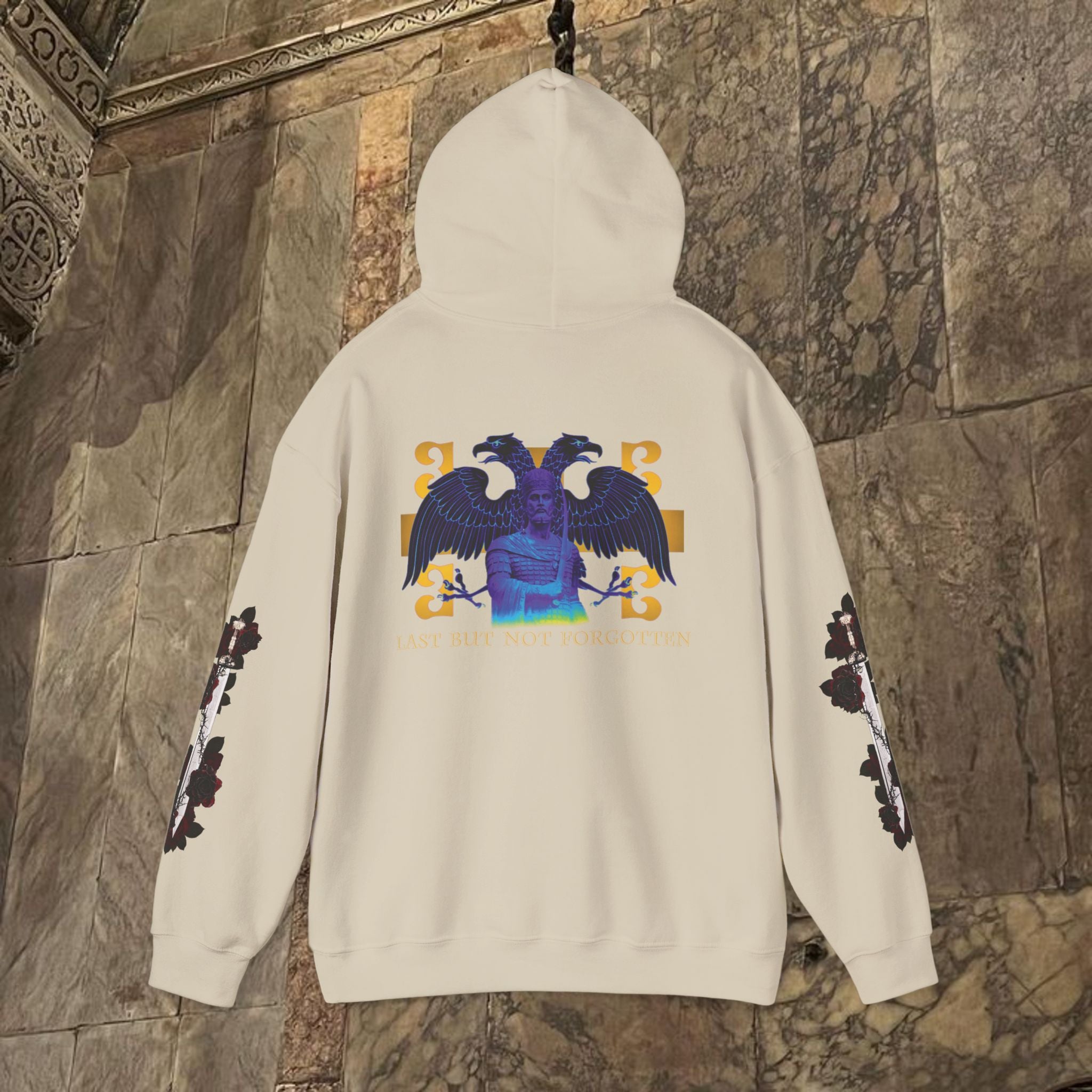 The Last Great Emperor Byzantine Inspired Graphic Hoodie Back Version