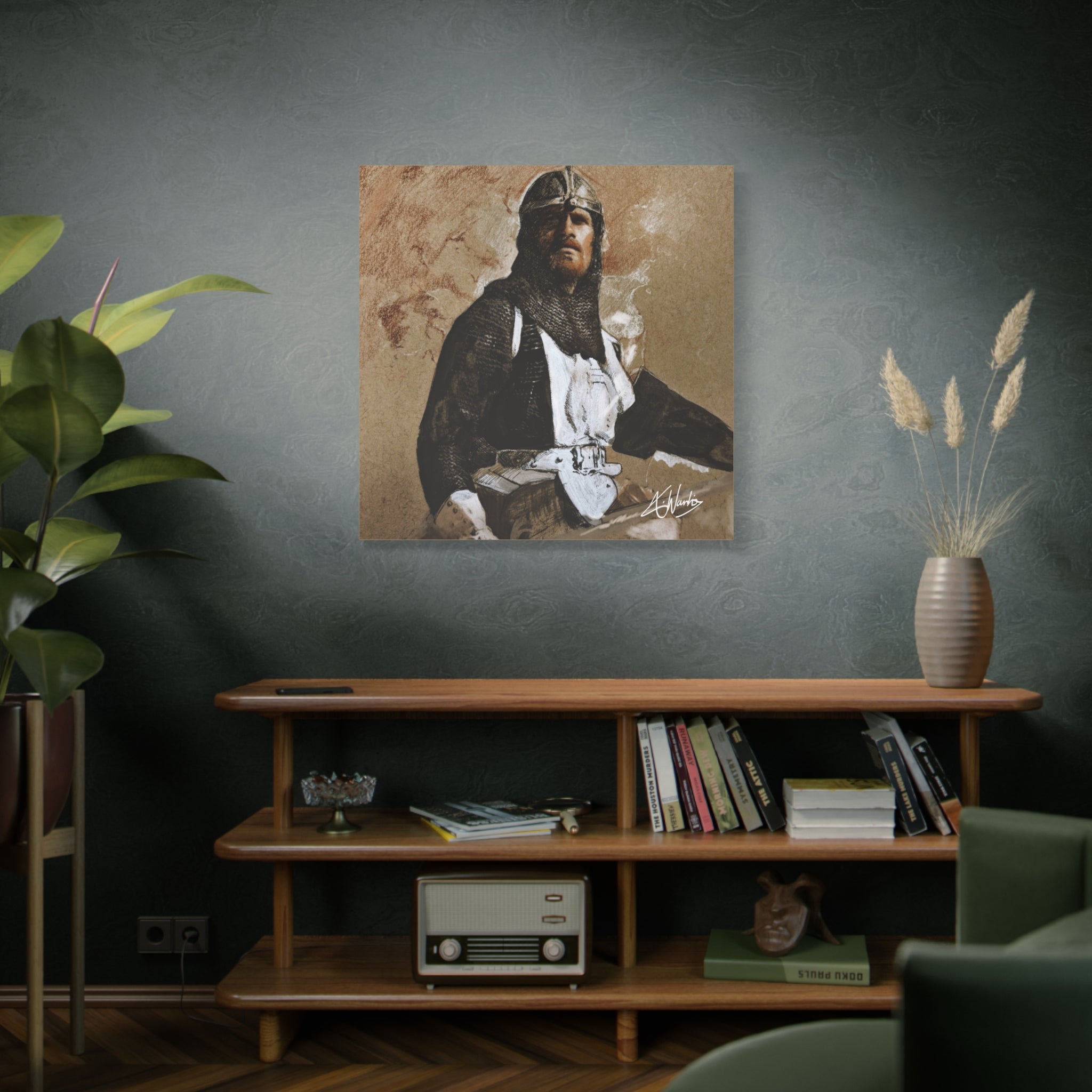 The Knight's Rest Medieval Fantasy Canvas