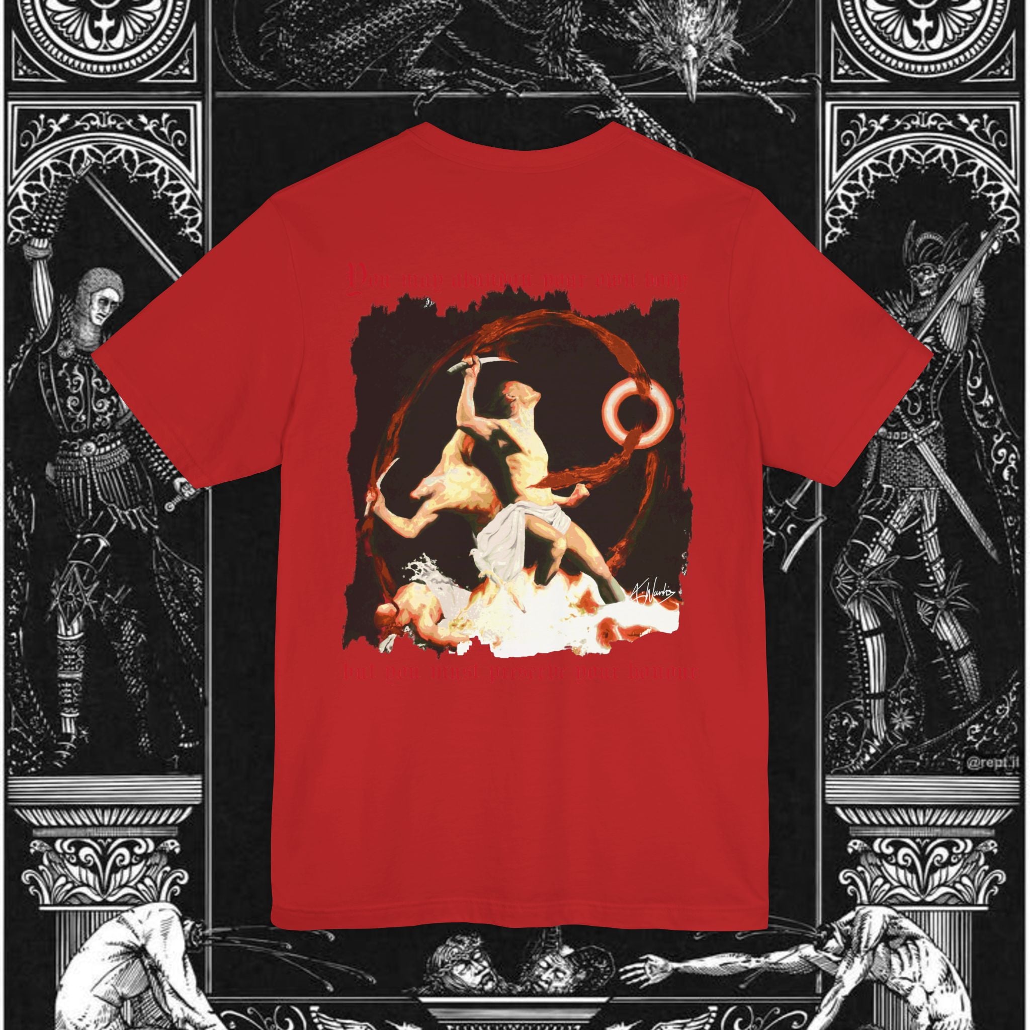 The Samurai's Vengeance Medieval Fantasy Graphic Shirt