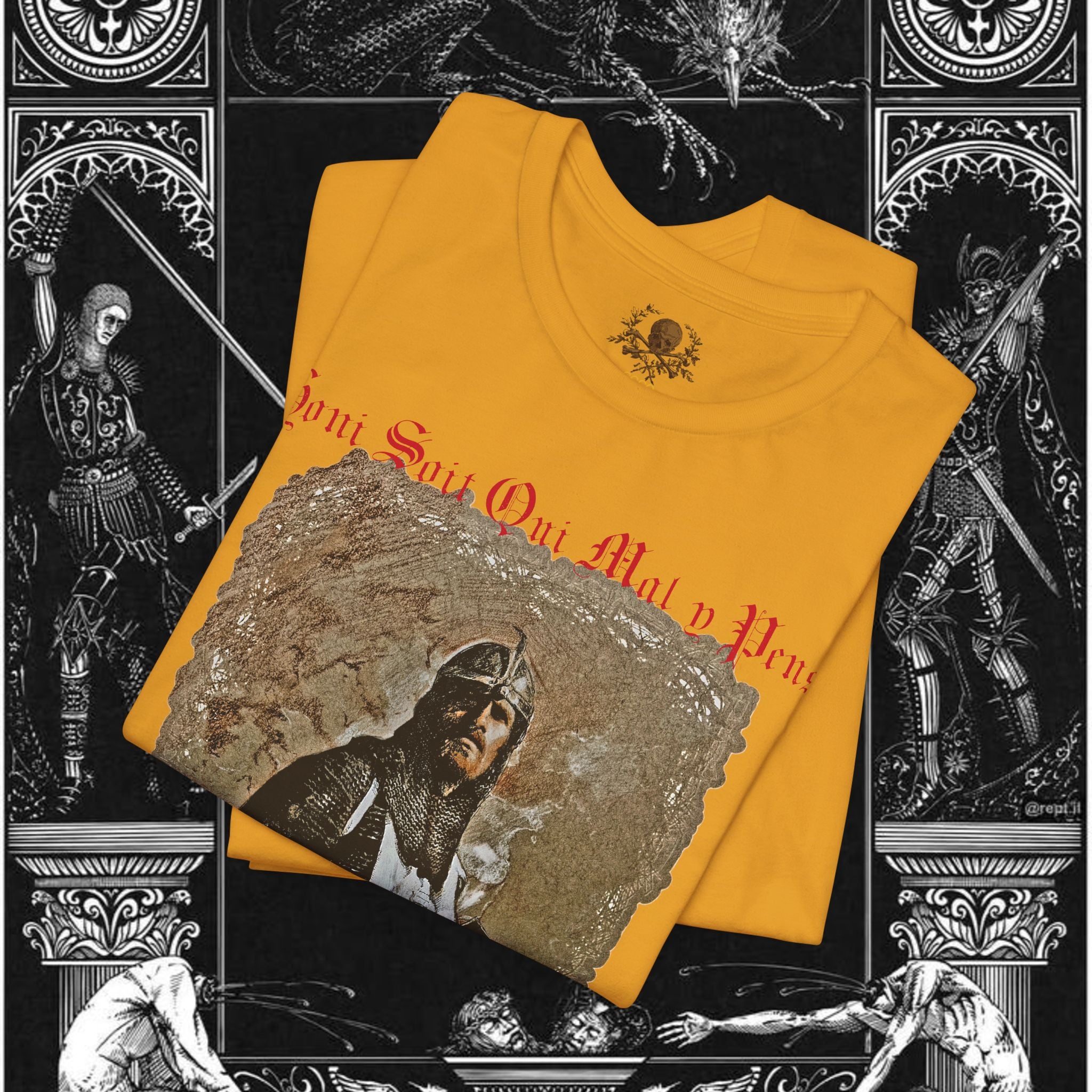 The Knight's Rest Medieval Fantasy Graphic T Shirt