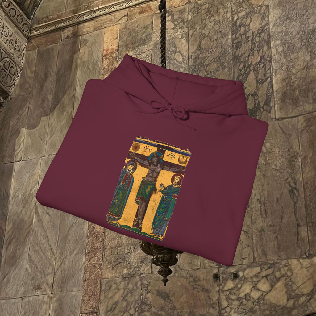 Byzantine Icon Art Hoodie - Classical Religious Design