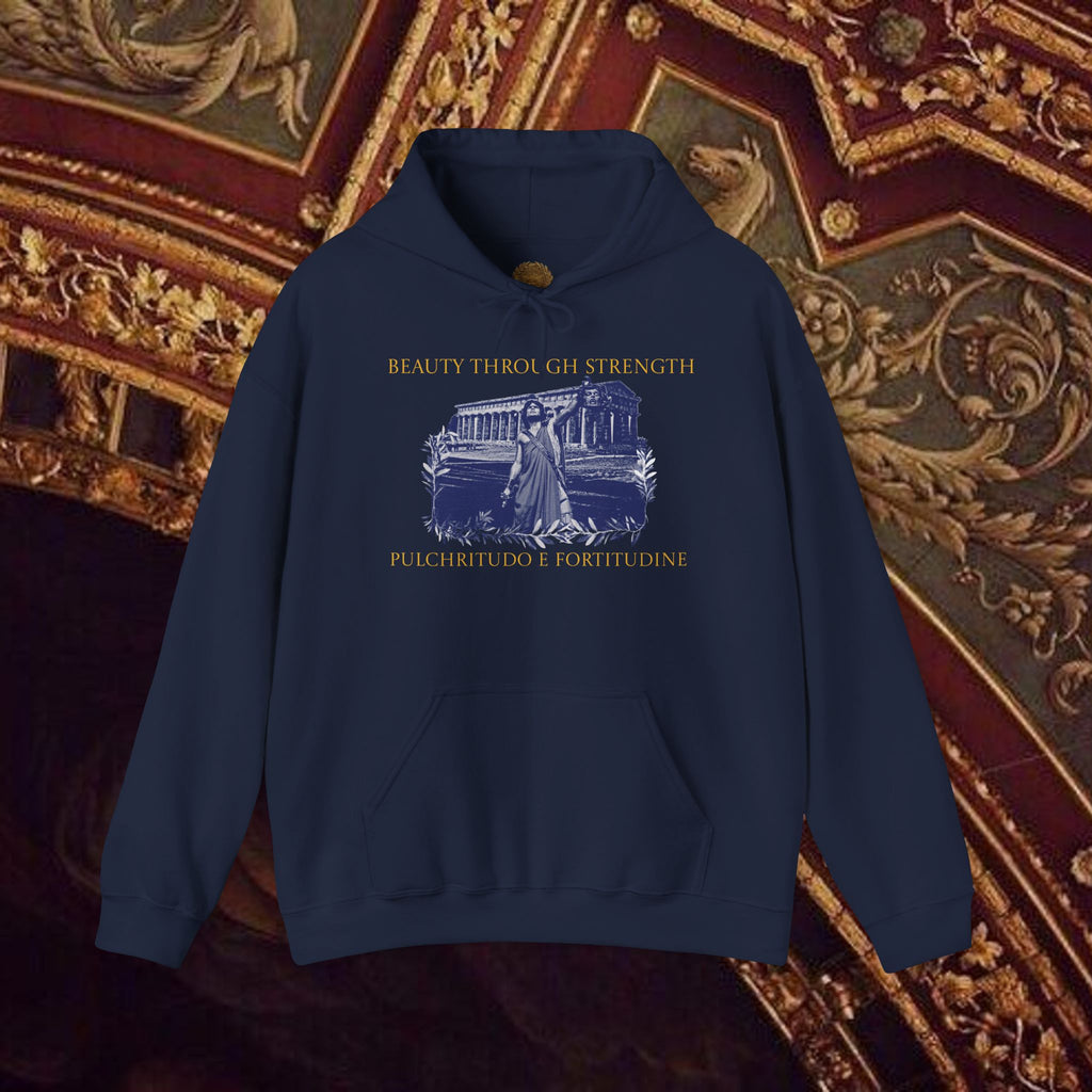The Hero's Victory Classically-Themed Cotton Graphic Hoodie