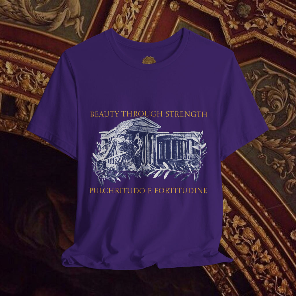 Guardian of the Temple Classically- Inspired Cotton Graphic T Shirt