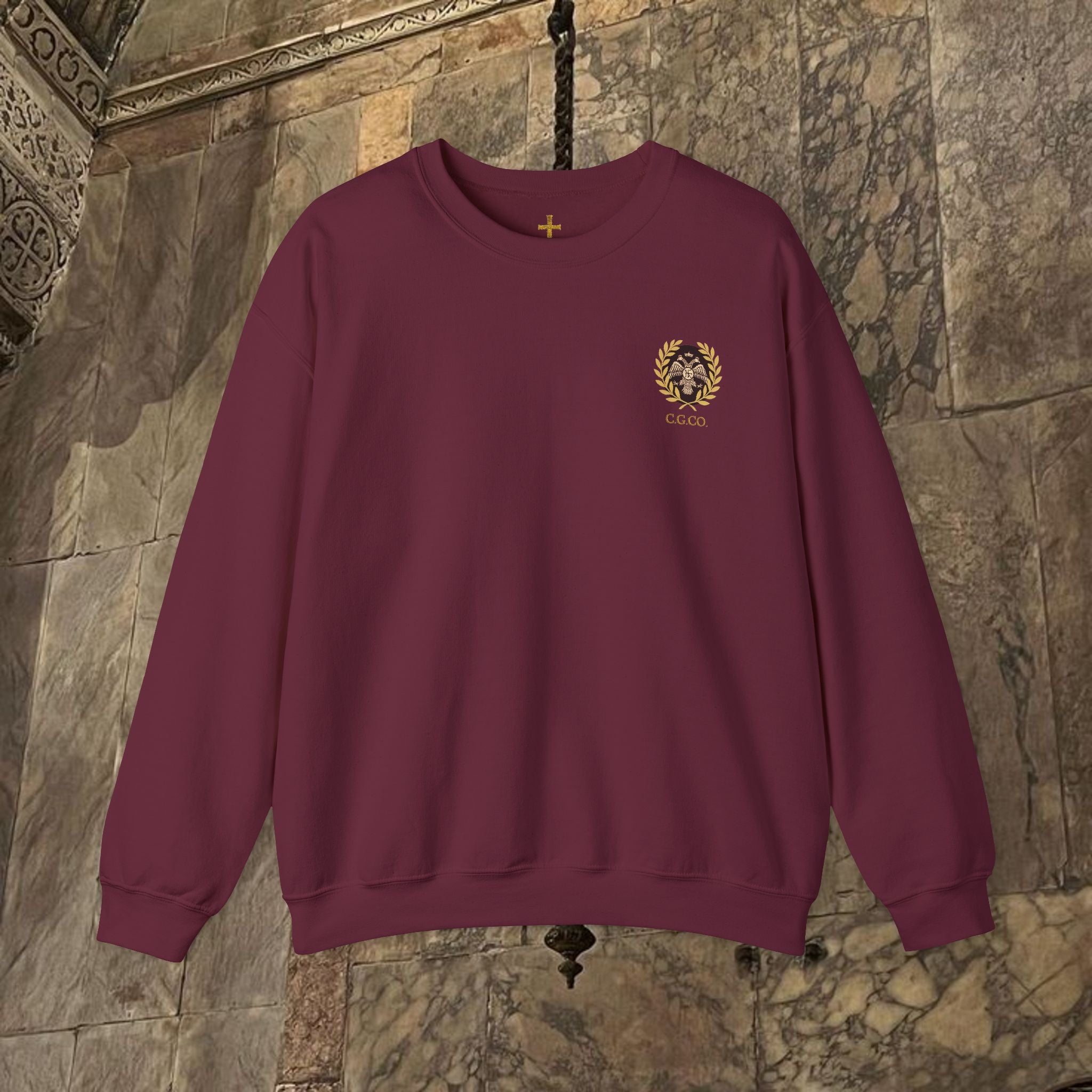 The Kings Fate Byzantine Inspired Graphic Crewneck Sweatshirt Back Version