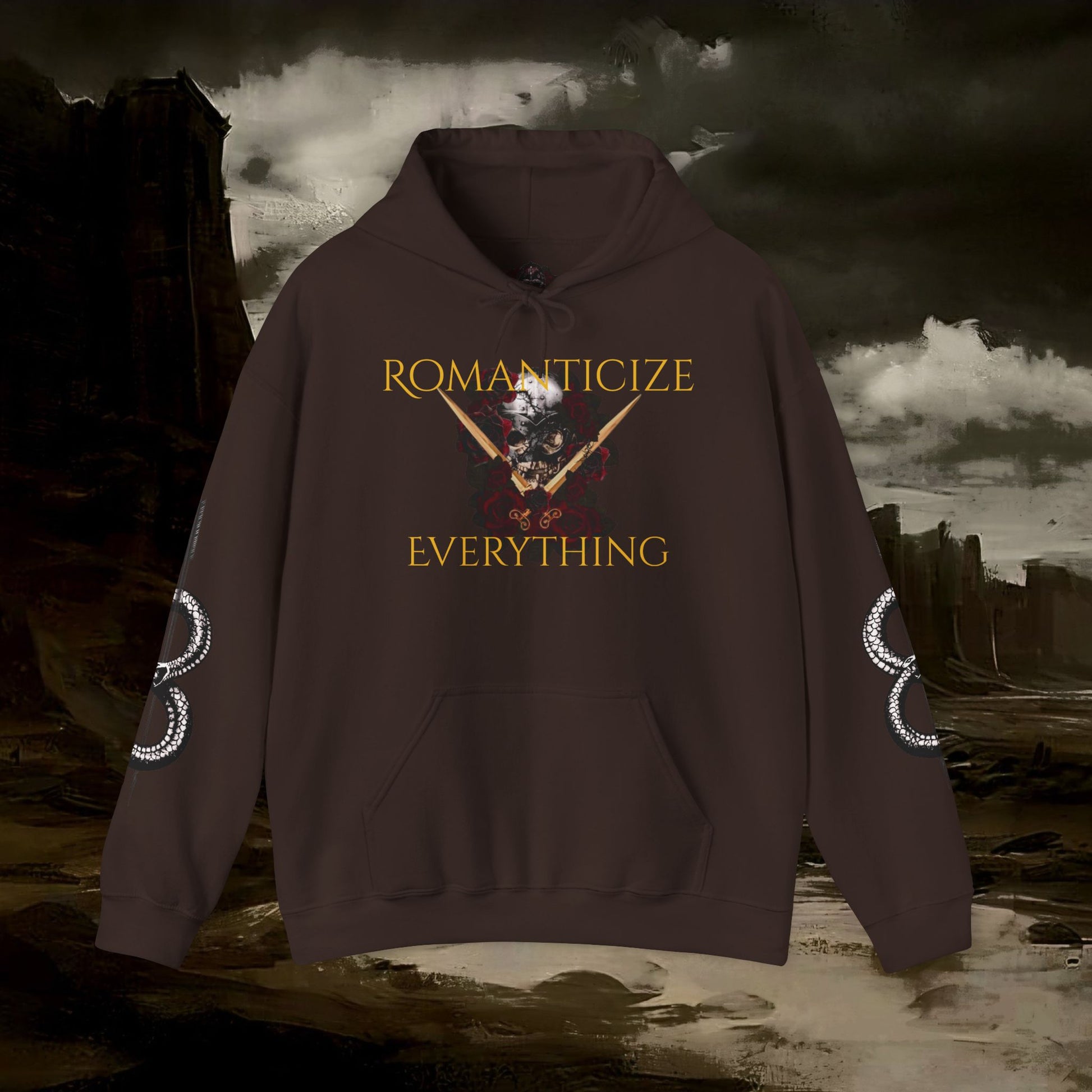 The Barbarian's Fate Medieval Fantasy Inspired Gothic Graphic Hoodie