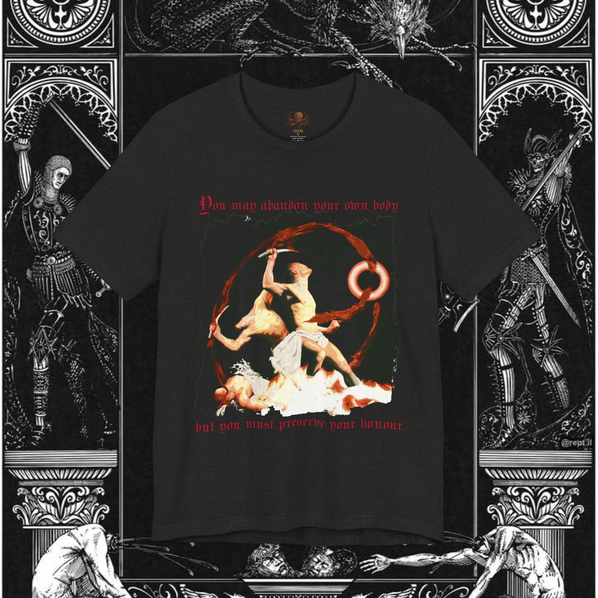 The Samurai's Vengeance Medieval Fantasy Graphic Shirt