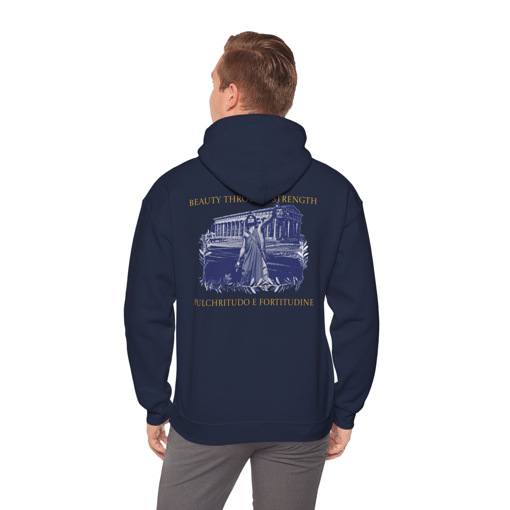 The Hero's Victory Classically-Themed Cotton Graphic Hoodie