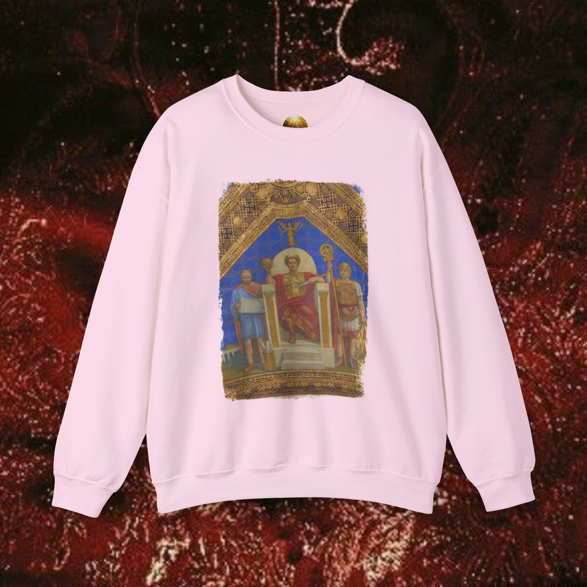 Imperial Throne Art Sweatshirt - Eternal Ruler Design | Constantine Graphics