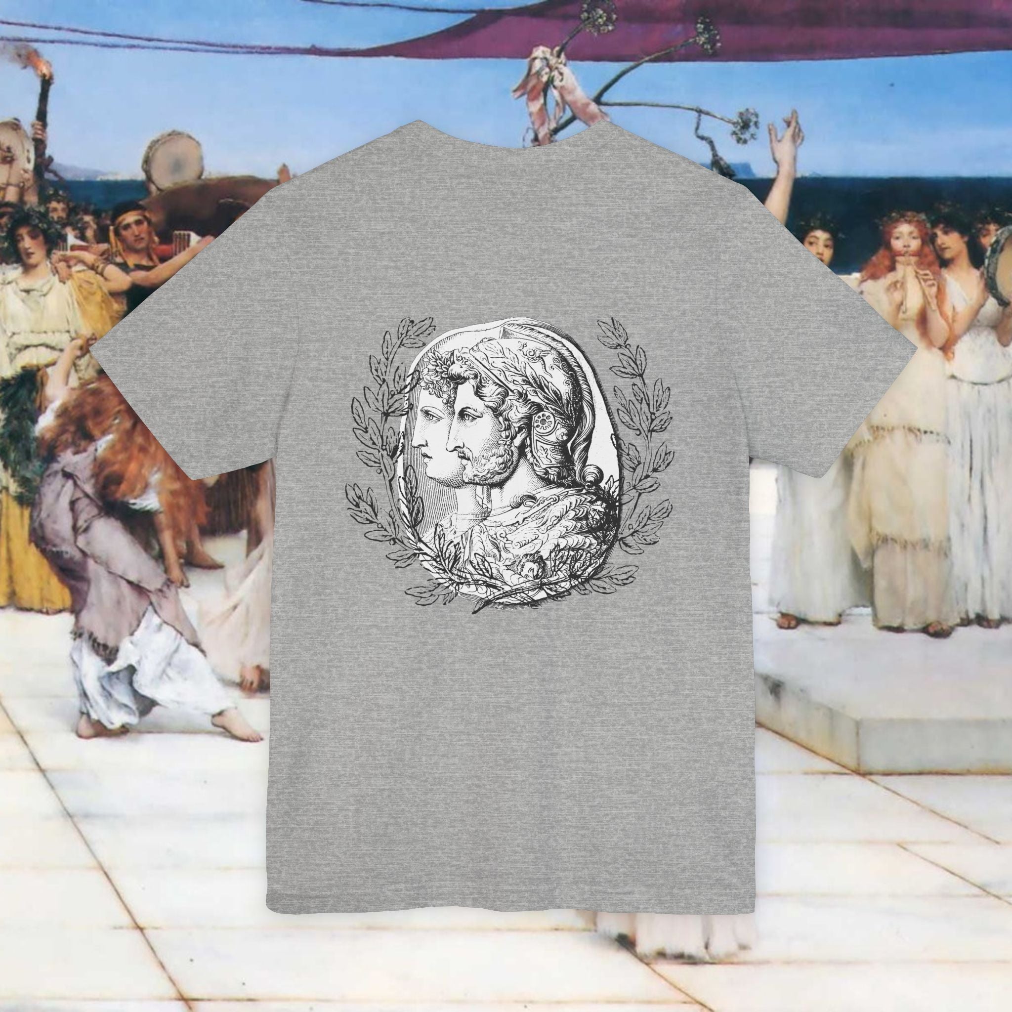 Roman Warrior Plumed Helmet Cameo T-Shirt
